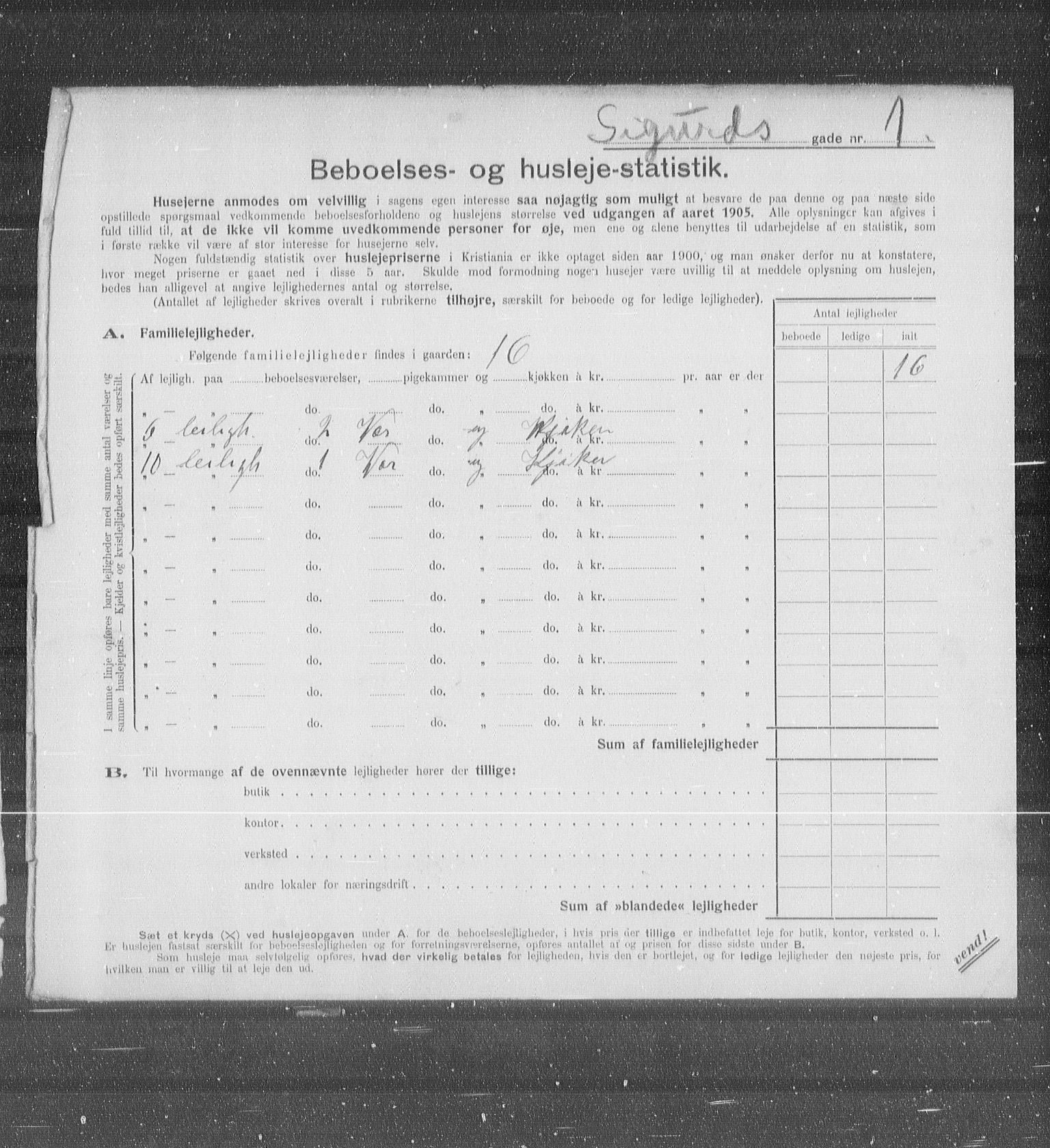 OBA, Municipal Census 1905 for Kristiania, 1905, p. 49243