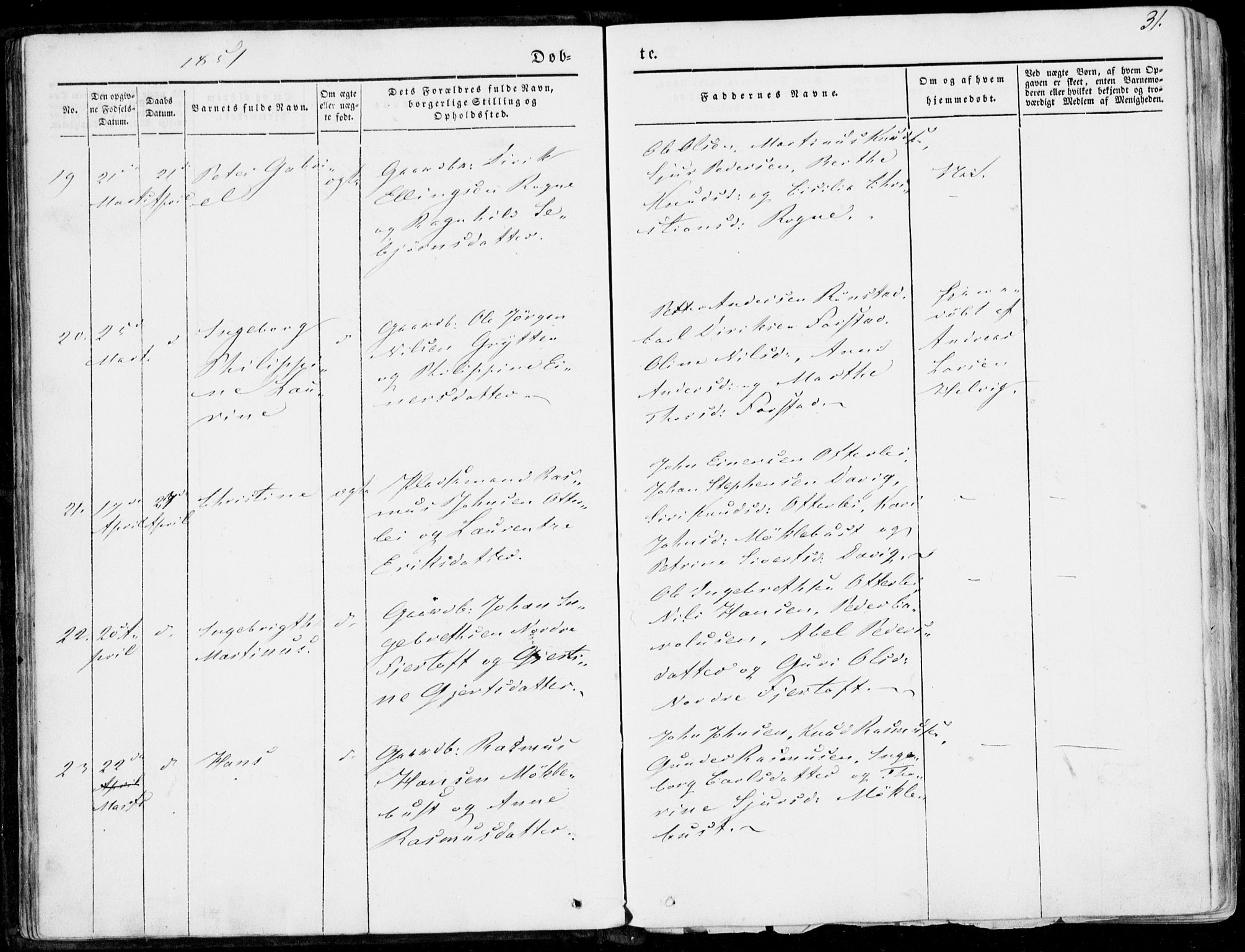 Ministerialprotokoller, klokkerbøker og fødselsregistre - Møre og Romsdal, SAT/A-1454/536/L0497: Parish register (official) no. 536A06, 1845-1865, p. 31