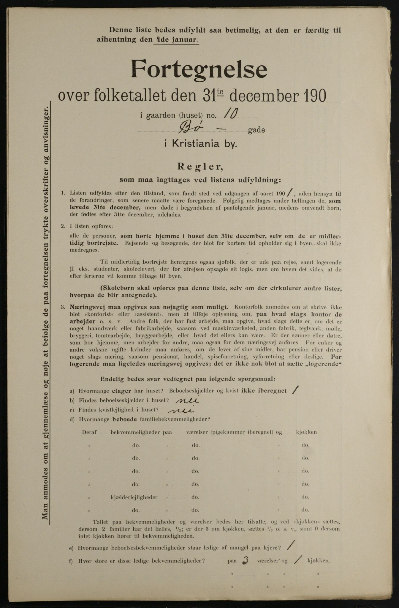 OBA, Municipal Census 1901 for Kristiania, 1901, p. 1835