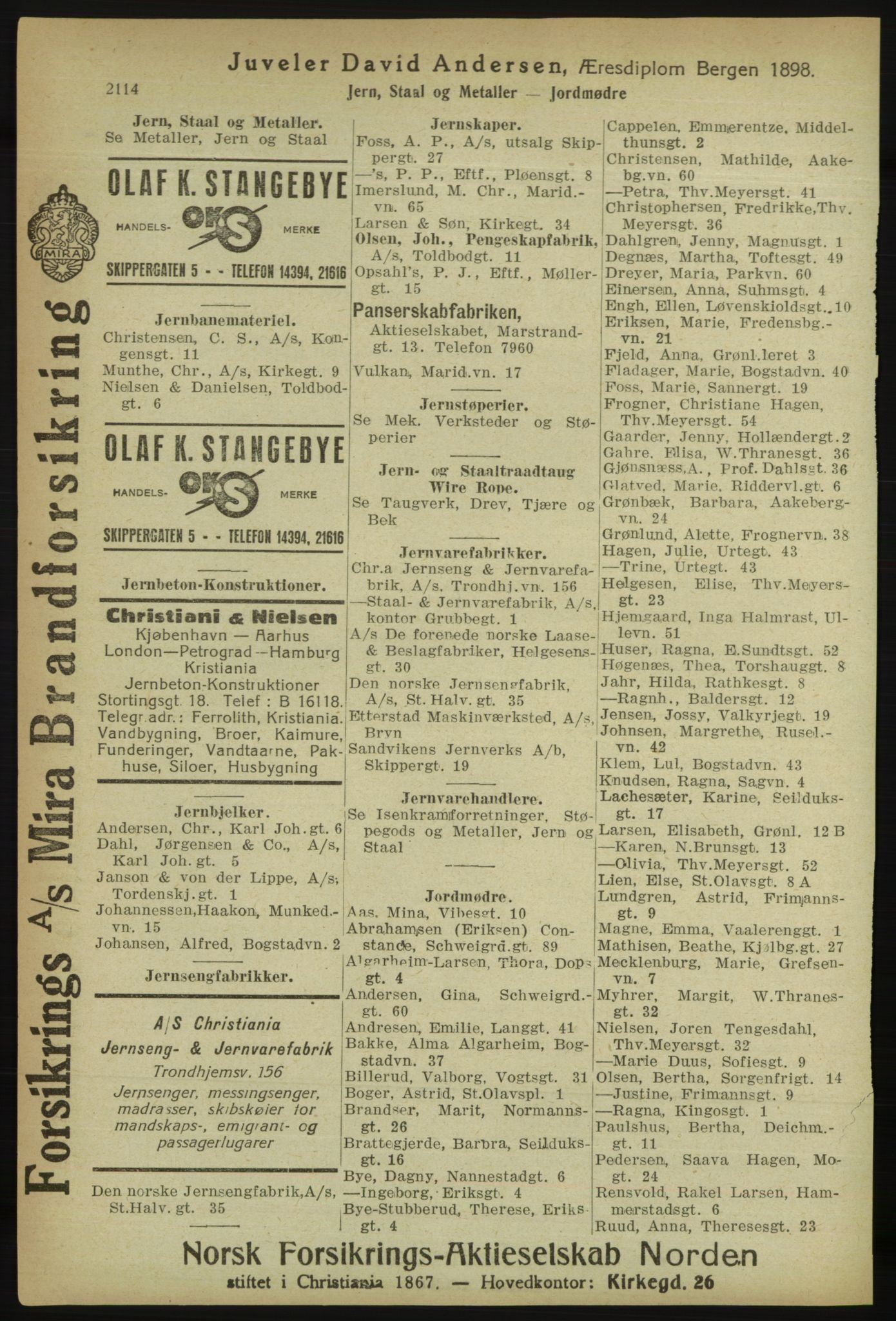 Kristiania/Oslo adressebok, PUBL/-, 1918, p. 2267