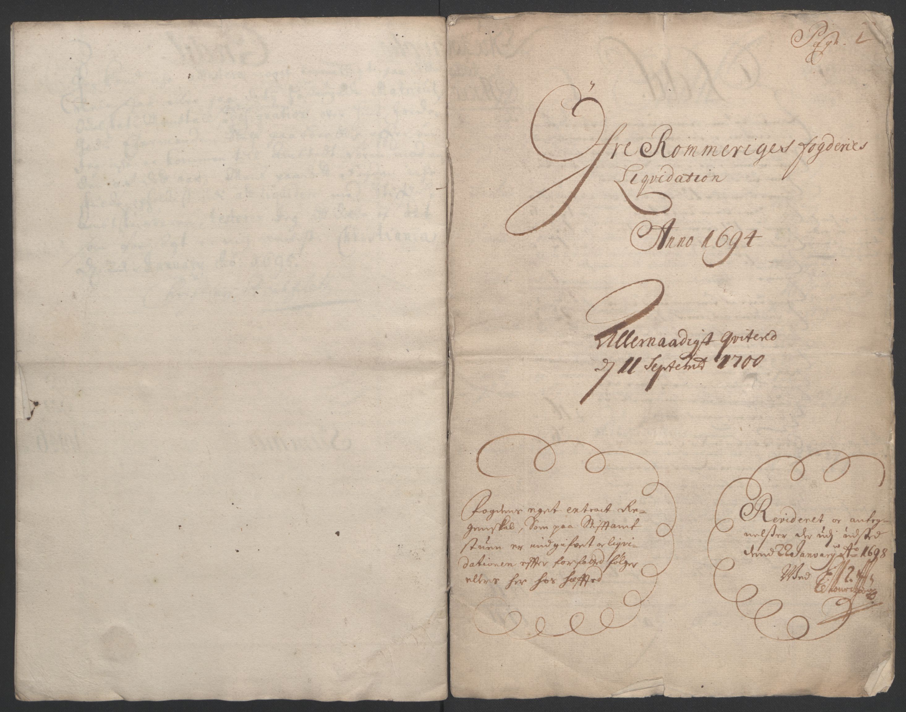 Rentekammeret inntil 1814, Reviderte regnskaper, Fogderegnskap, AV/RA-EA-4092/R12/L0706: Fogderegnskap Øvre Romerike, 1694, p. 13