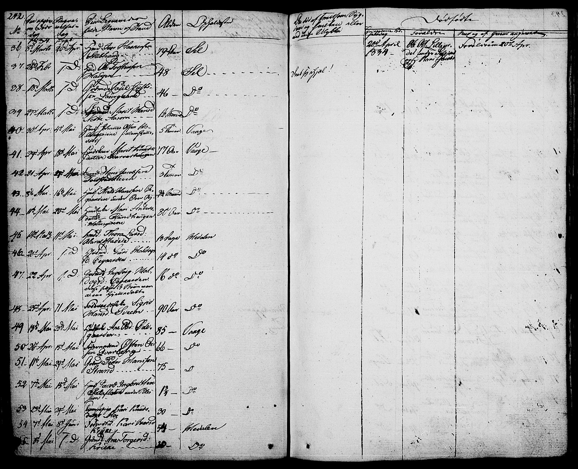 Vågå prestekontor, AV/SAH-PREST-076/H/Ha/Haa/L0004: Parish register (official) no. 4 /1, 1827-1842, p. 242