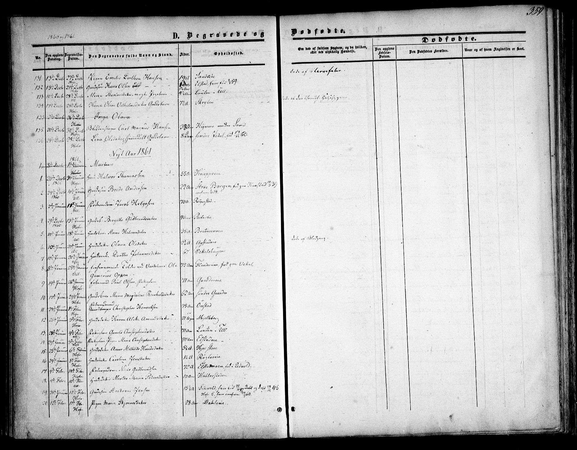 Ullensaker prestekontor Kirkebøker, SAO/A-10236a/F/Fa/L0015.b: Parish register (official) no. I 15B, 1851-1862, p. 359