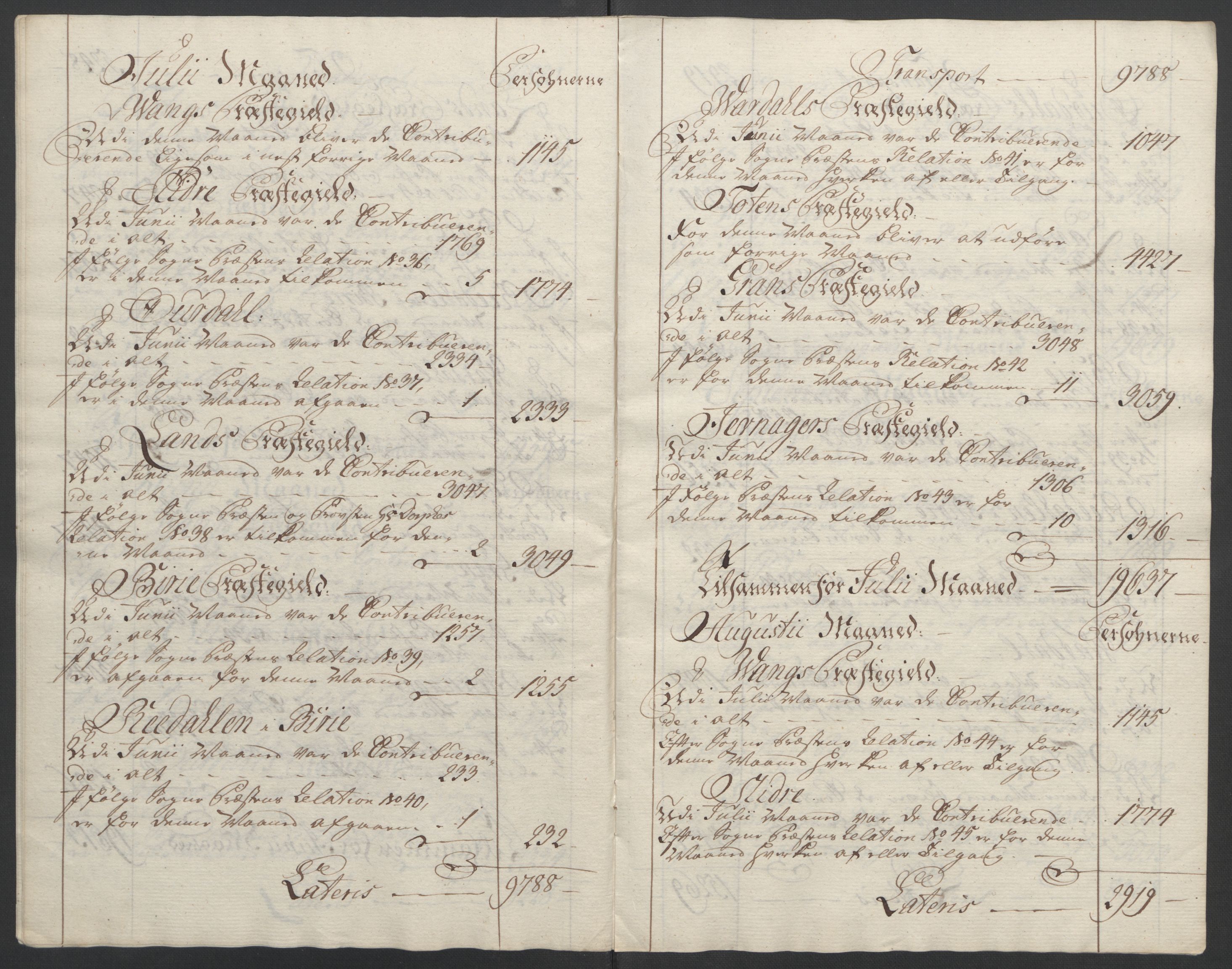 Rentekammeret inntil 1814, Reviderte regnskaper, Fogderegnskap, AV/RA-EA-4092/R19/L1399: Fogderegnskap Toten, Hadeland og Vardal, 1762-1783, p. 28