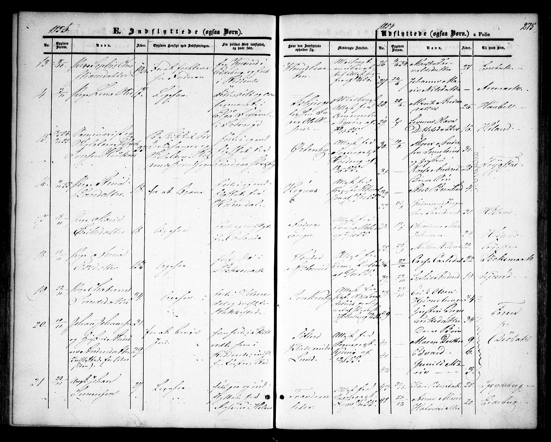 Rødenes prestekontor Kirkebøker, AV/SAO-A-2005/F/Fa/L0006: Parish register (official) no. I 6, 1850-1859, p. 275