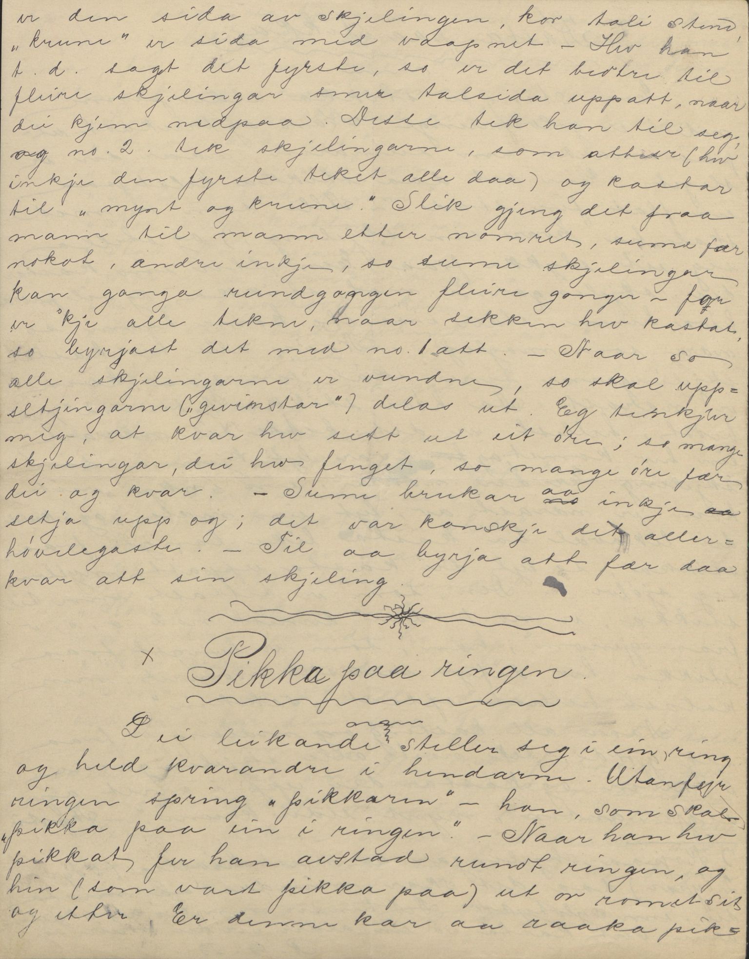Rikard Berge, TEMU/TGM-A-1003/F/L0004/0053: 101-159 / 157 Manuskript, notatar, brev o.a. Nokre leiker, manuskript, 1906-1908, p. 28