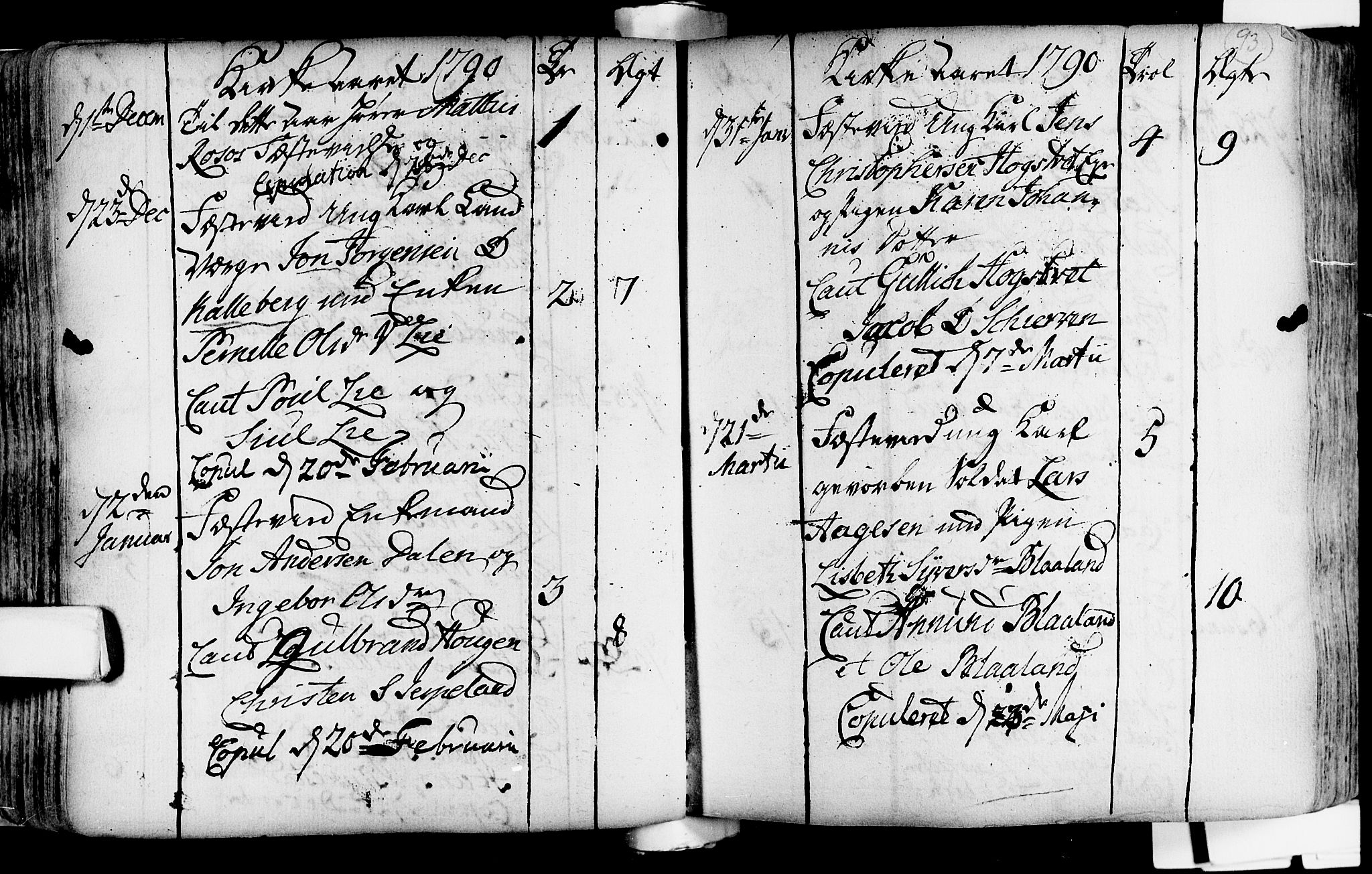 Lardal kirkebøker, SAKO/A-350/F/Fa/L0004: Parish register (official) no. i 4, 1733-1815, p. 93