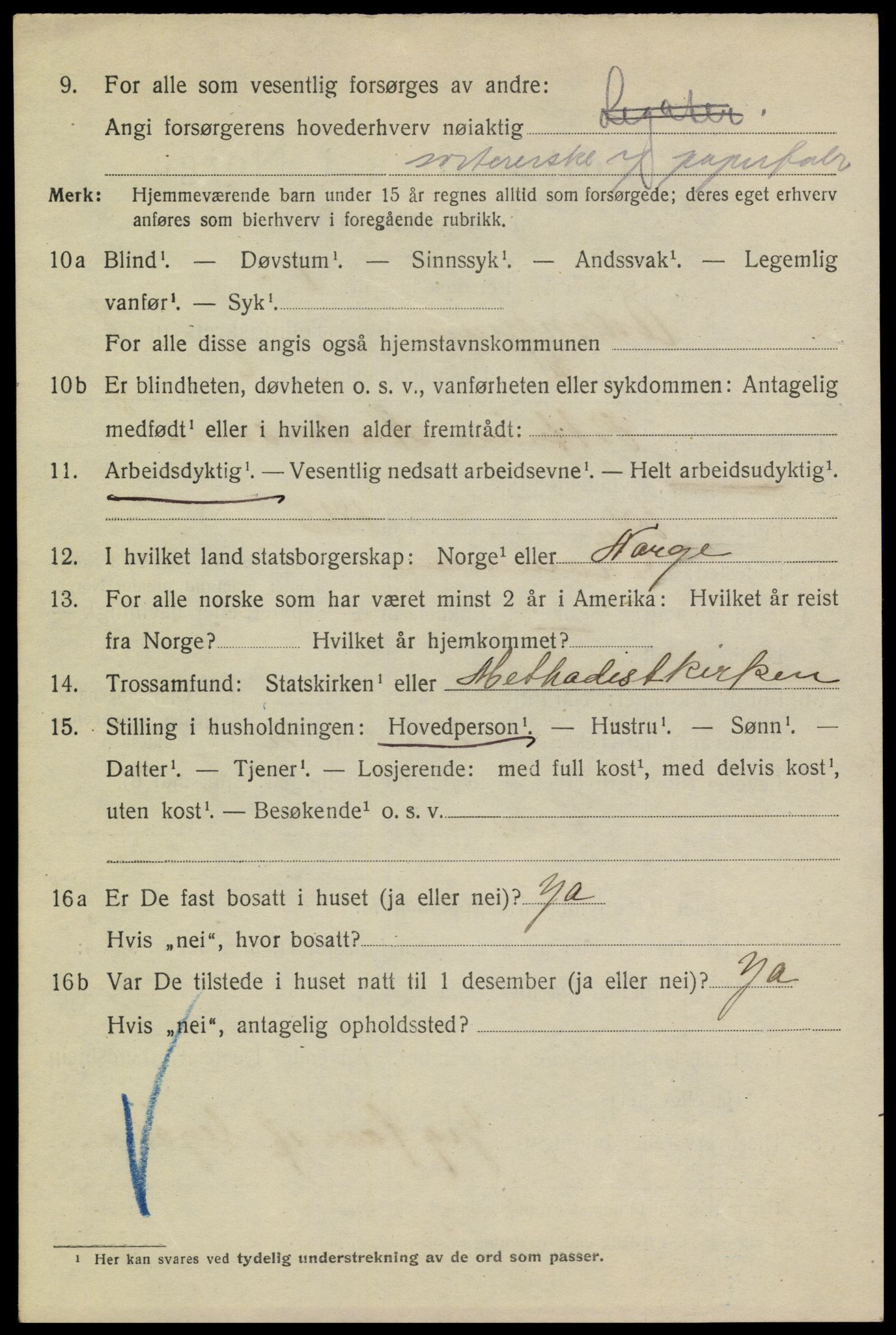 SAKO, 1920 census for Drammen, 1920, p. 54126