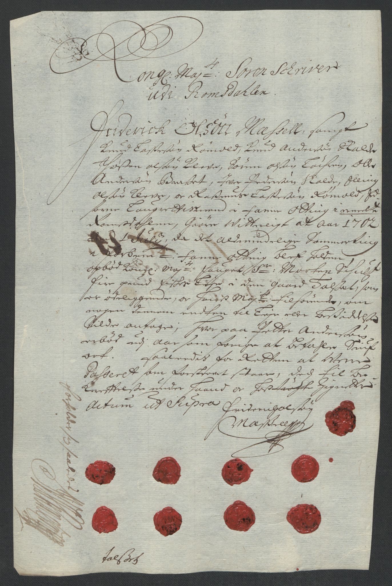 Rentekammeret inntil 1814, Reviderte regnskaper, Fogderegnskap, RA/EA-4092/R55/L3655: Fogderegnskap Romsdal, 1701-1702, p. 318