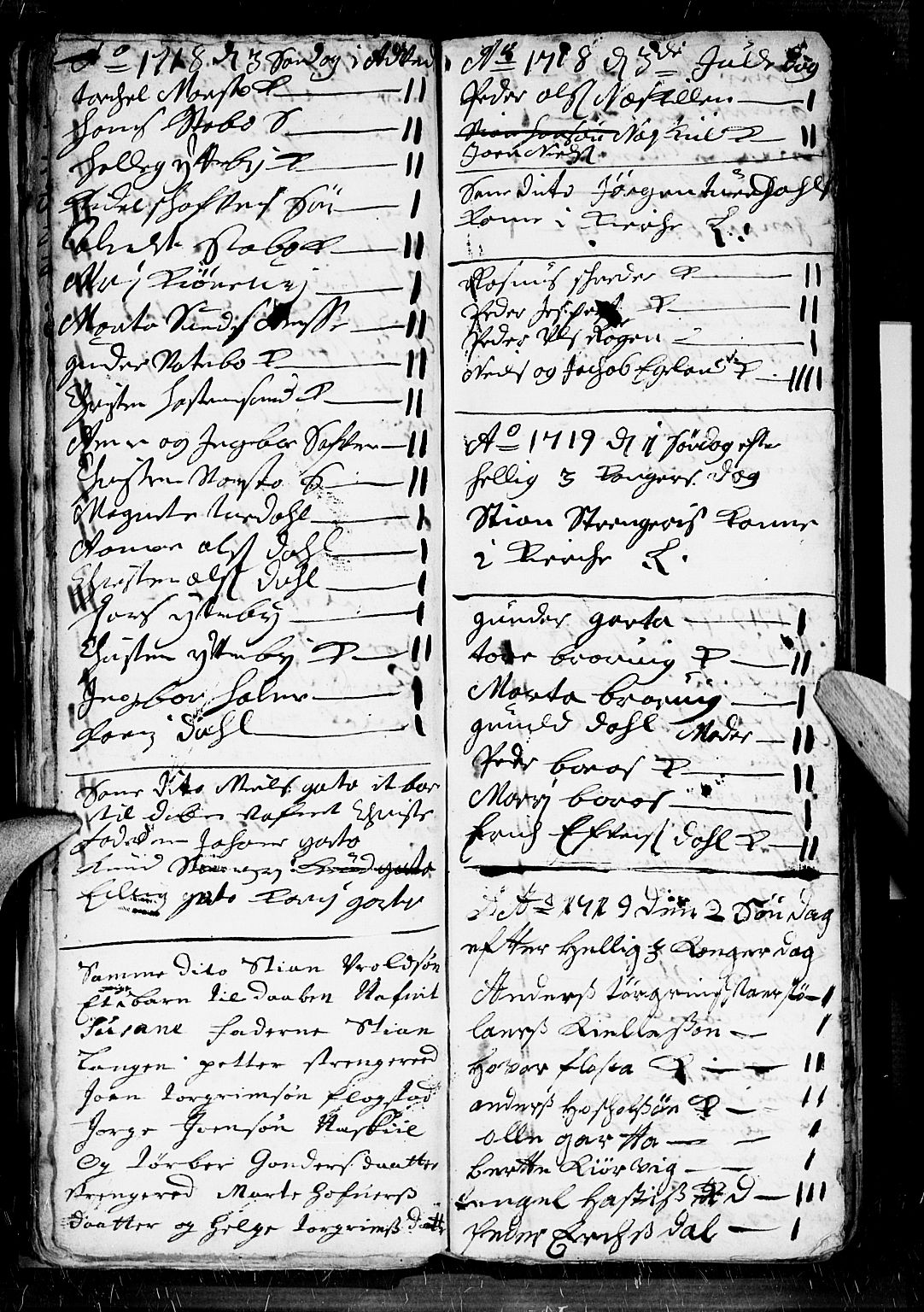 Dypvåg sokneprestkontor, AV/SAK-1111-0007/F/Fb/Fba/L0003: Parish register (copy) no. B 3, 1715-1738, p. 38