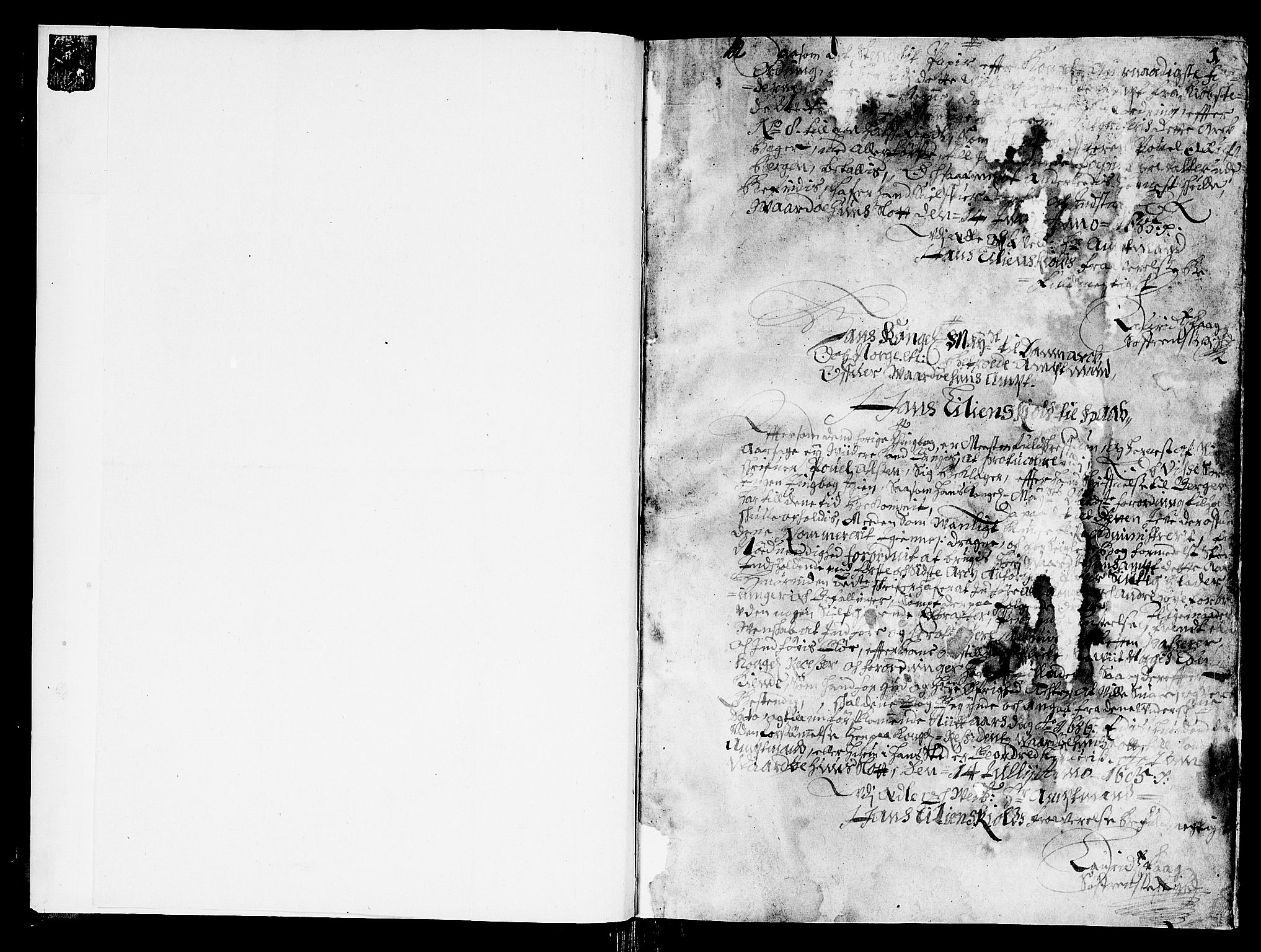 Finnmark sorenskriveri, AV/SATØ-S-0053/F/Fa/L0020: Justisprotokoller, 1685, p. 0b-1a