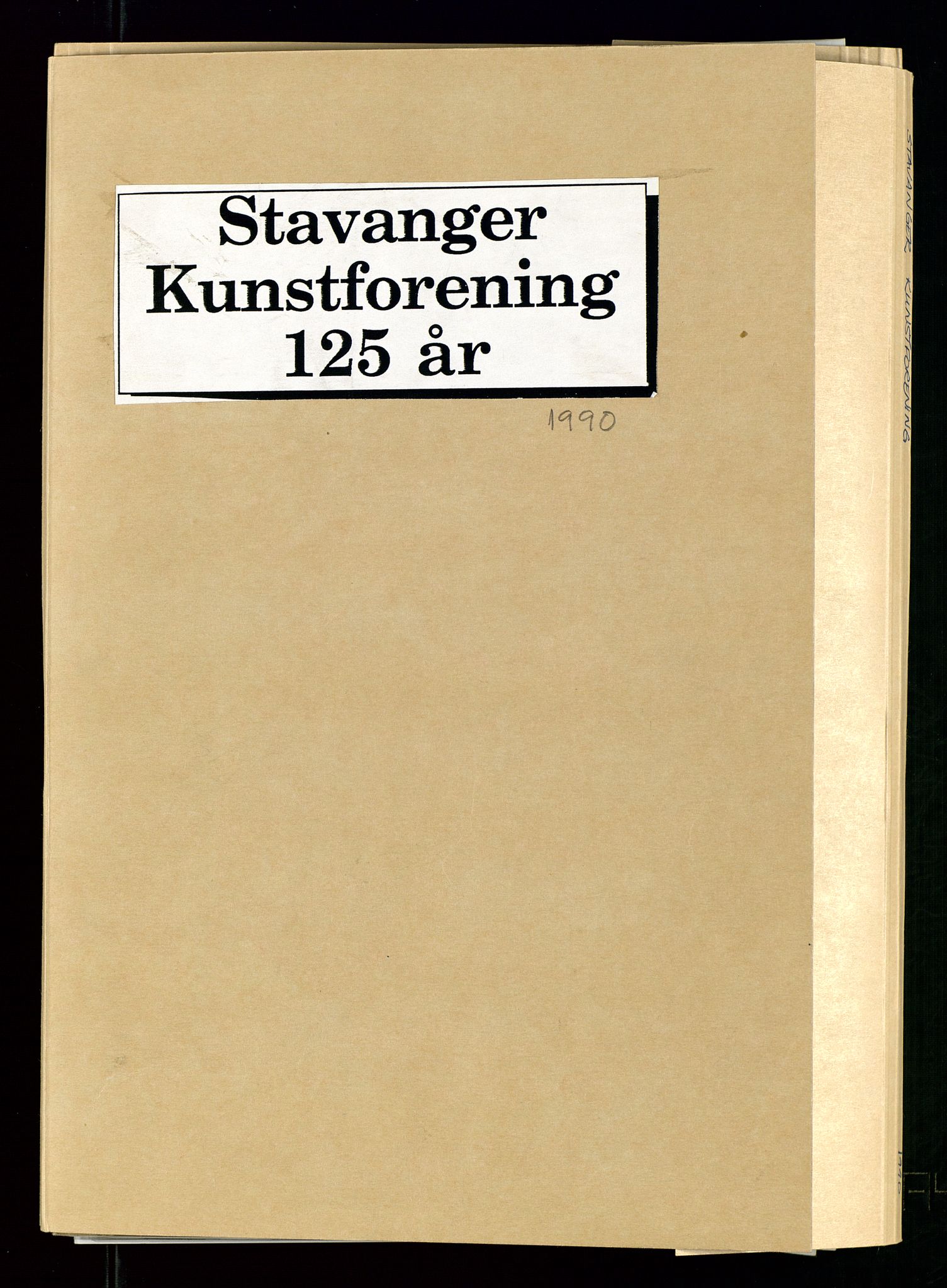 Pa 0481 - Stavanger Kunstforening, SAST/A-100677/A/L0005: Beretninger og styremøtepapirer, 1890-1990