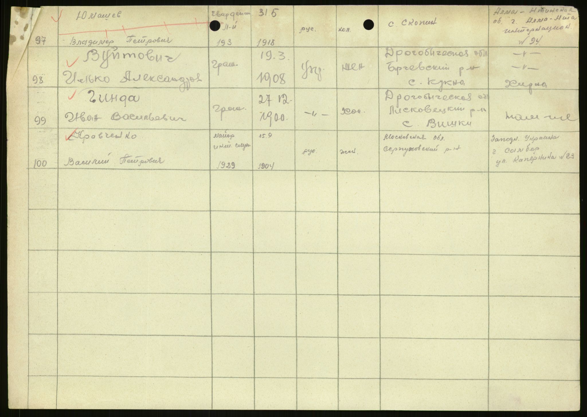 Flyktnings- og fangedirektoratet, Repatrieringskontoret, AV/RA-S-1681/D/Db/L0022: Displaced Persons (DPs) og sivile tyskere, 1945-1948, p. 27