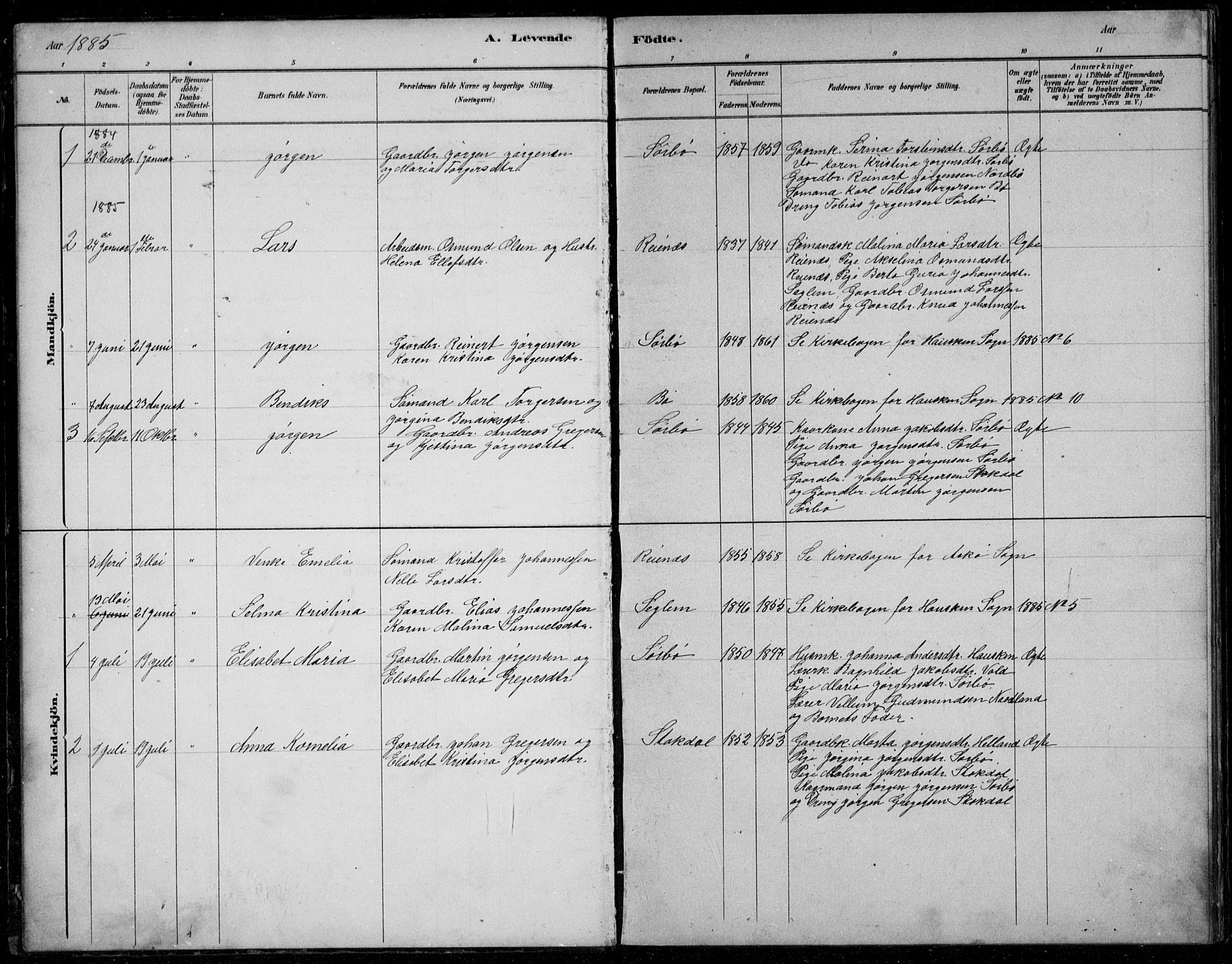 Rennesøy sokneprestkontor, SAST/A -101827/H/Ha/Hab/L0006: Parish register (copy) no. B 6, 1881-1893