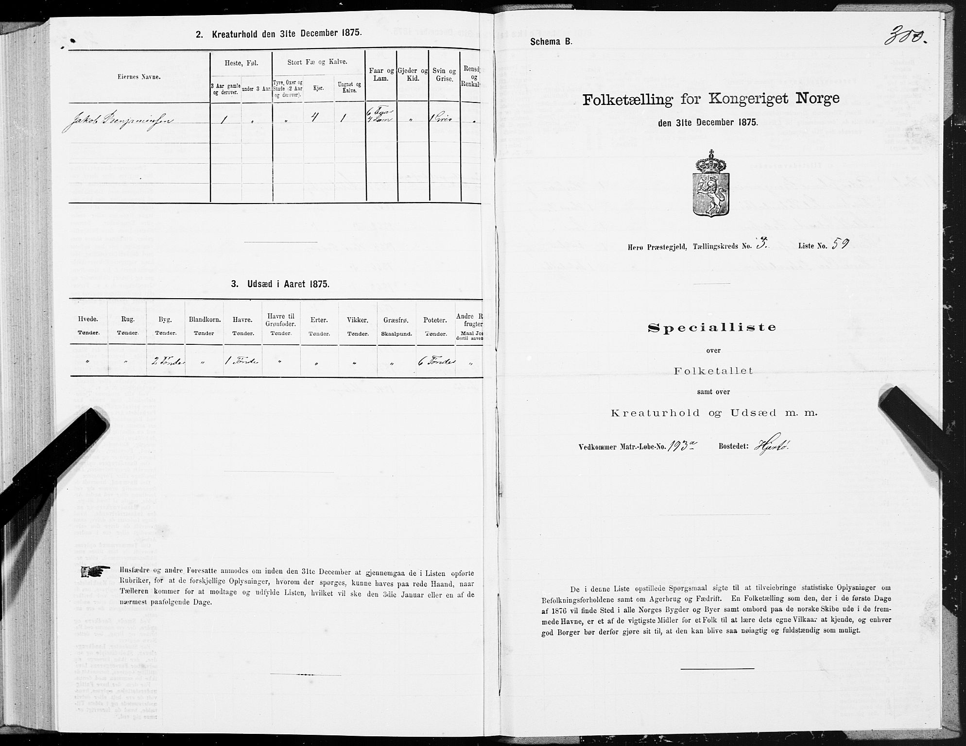 SAT, 1875 census for 1818P Herøy, 1875, p. 2300