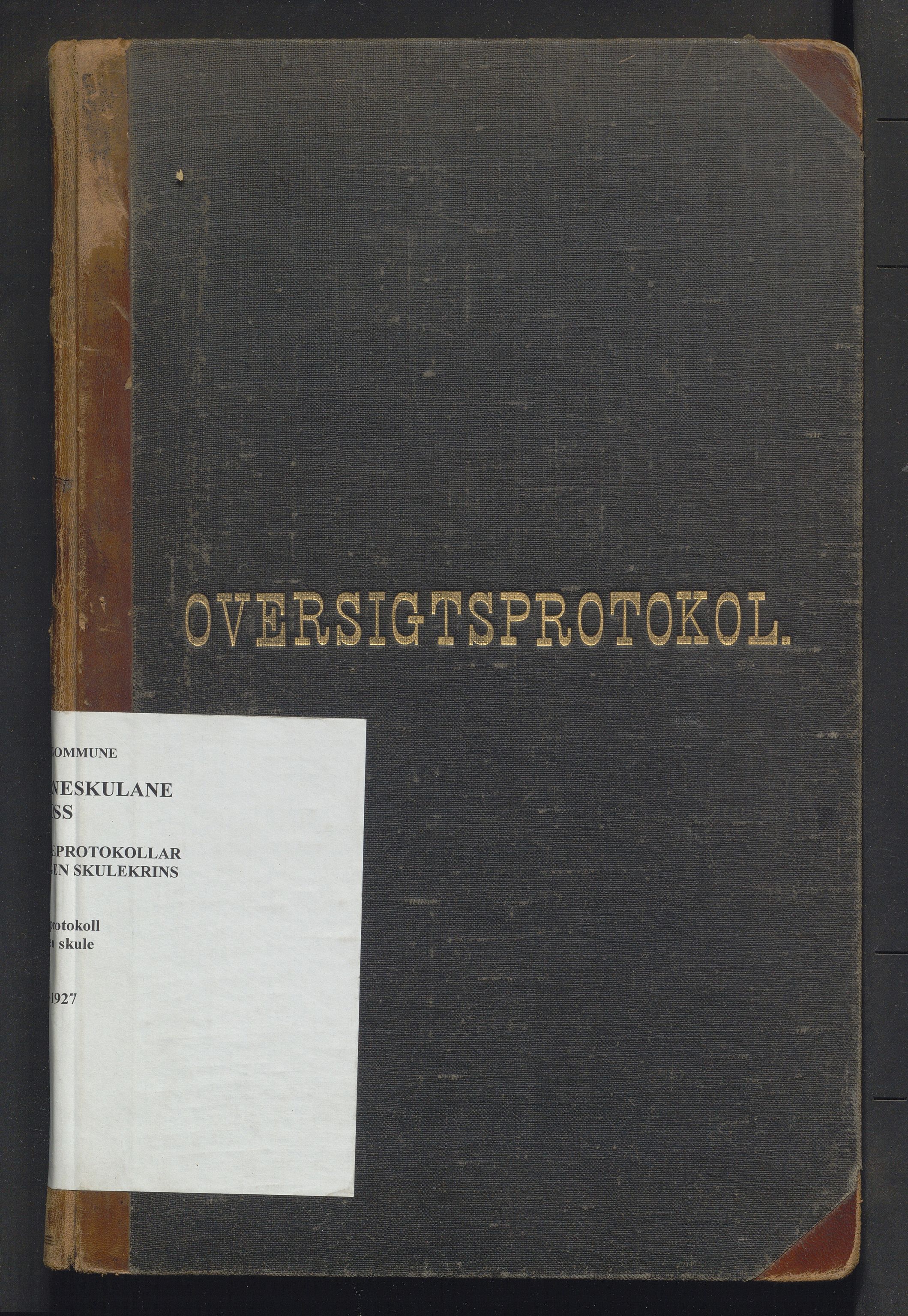 Voss kommune. Barneskulane, IKAH/1235-231/F/Fc/L0005: Skuleprotokoll for Vangen skule, 1892-1927