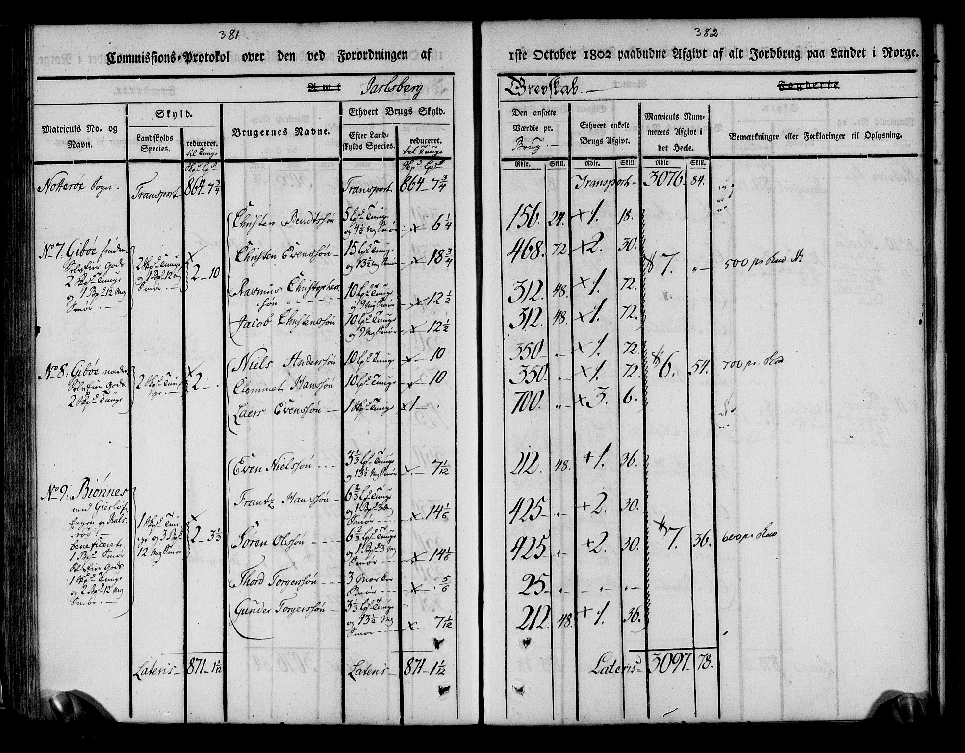 Rentekammeret inntil 1814, Realistisk ordnet avdeling, AV/RA-EA-4070/N/Ne/Nea/L0175: Jarlsberg grevskap. Kommisjonsprotokoll for grevskapets søndre distrikt - Ramnes, Sem, Stokke, Borre, Andebu og Nøtterøy prestegjeld, 1803, p. 192