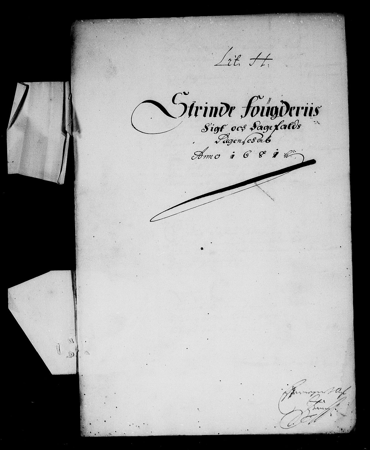 Rentekammeret inntil 1814, Reviderte regnskaper, Stiftamtstueregnskaper, Trondheim stiftamt og Nordland amt, AV/RA-EA-6044/R/Rf/L0063: Trondheim stiftamt, 1681