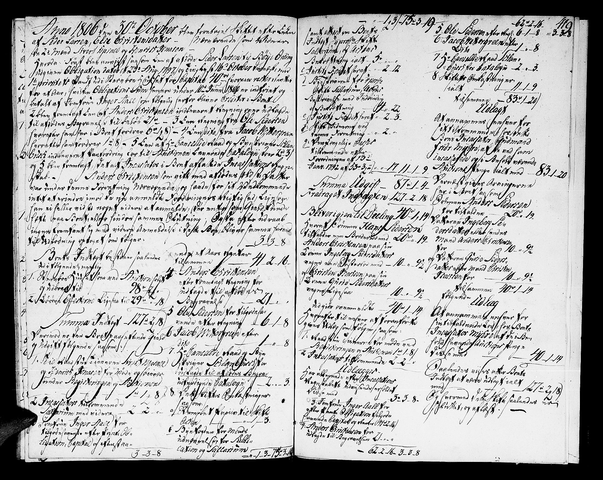 Skien byfogd, AV/SAKO-A-219/H/Hd/L0003: Skifteforhandlingsprotokoll, 1792-1806, p. 419