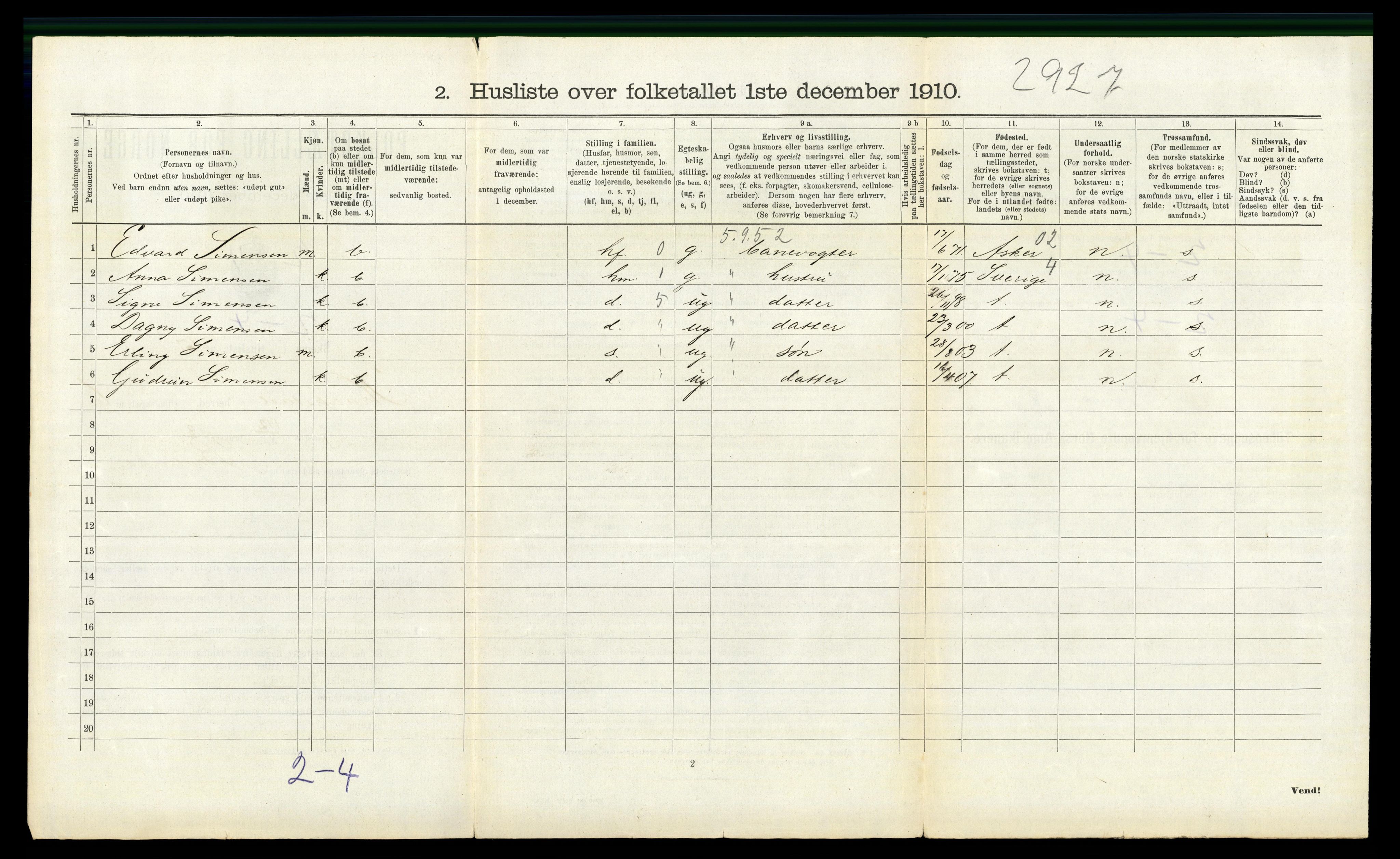 RA, 1910 census for Kråkstad, 1910, p. 856