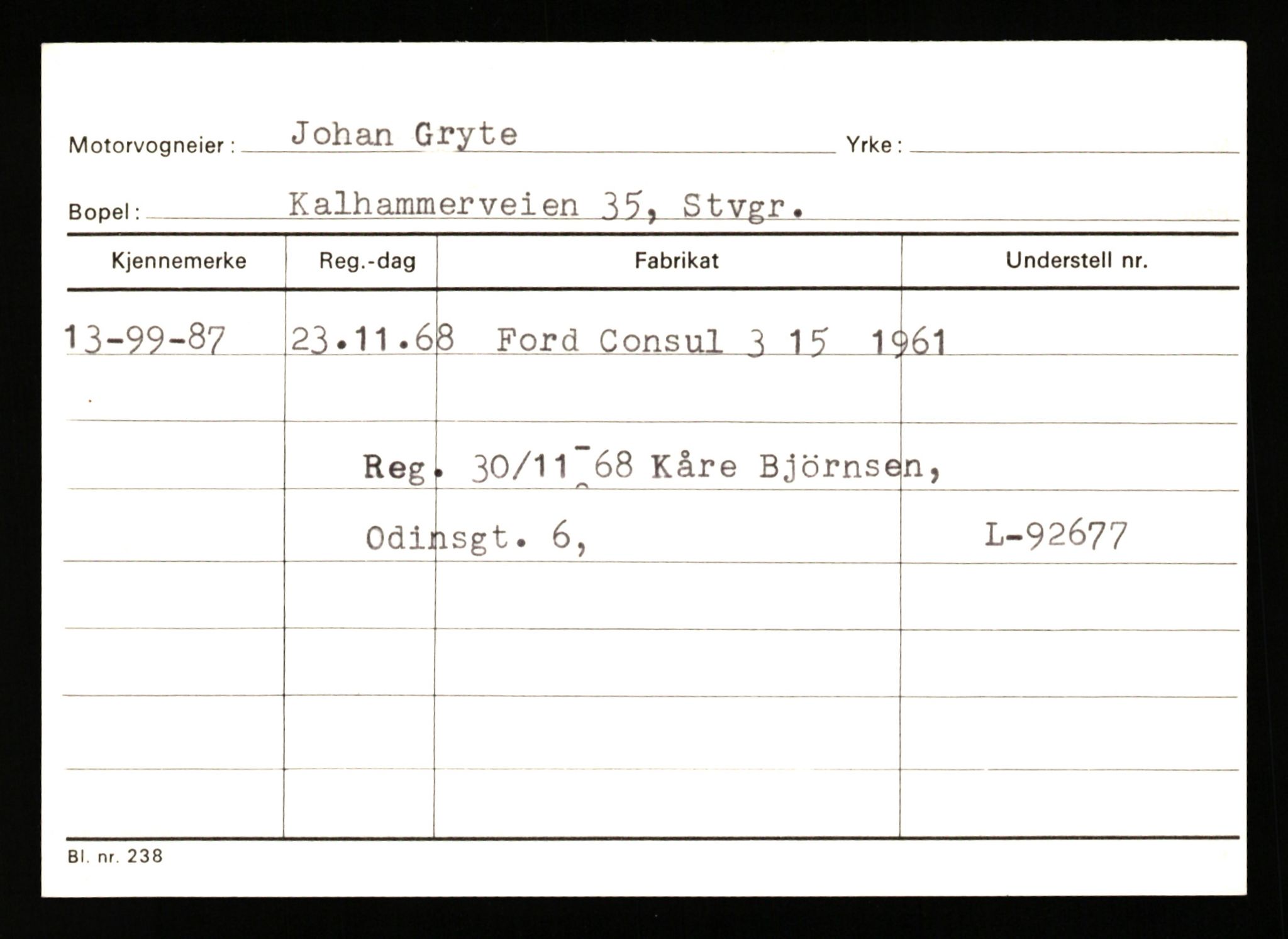 Stavanger trafikkstasjon, AV/SAST-A-101942/0/G/L0010: Registreringsnummer: 130000 - 239953, 1930-1971, p. 343