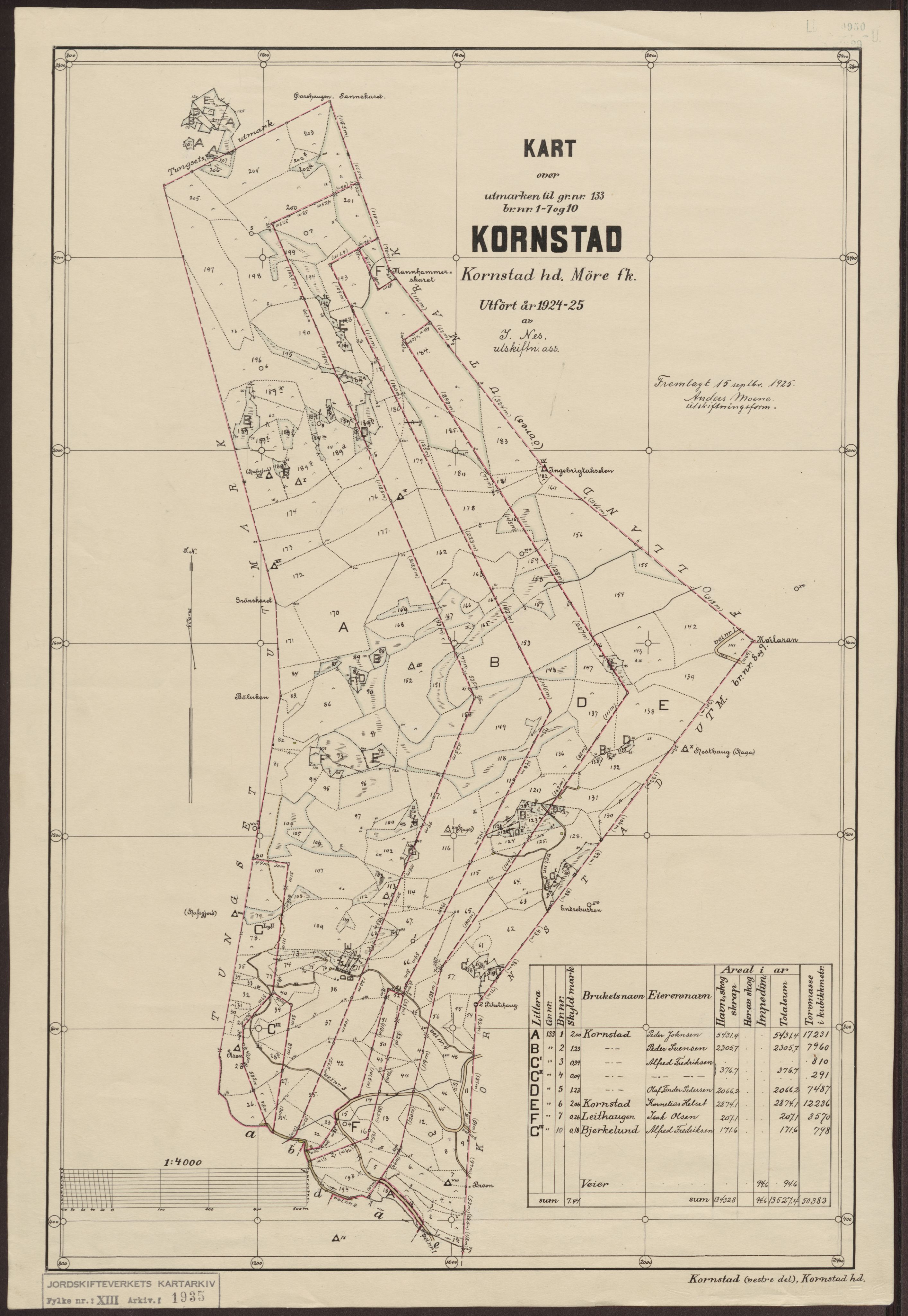 Jordskifteverkets kartarkiv, RA/S-3929/T, 1859-1988, p. 2345