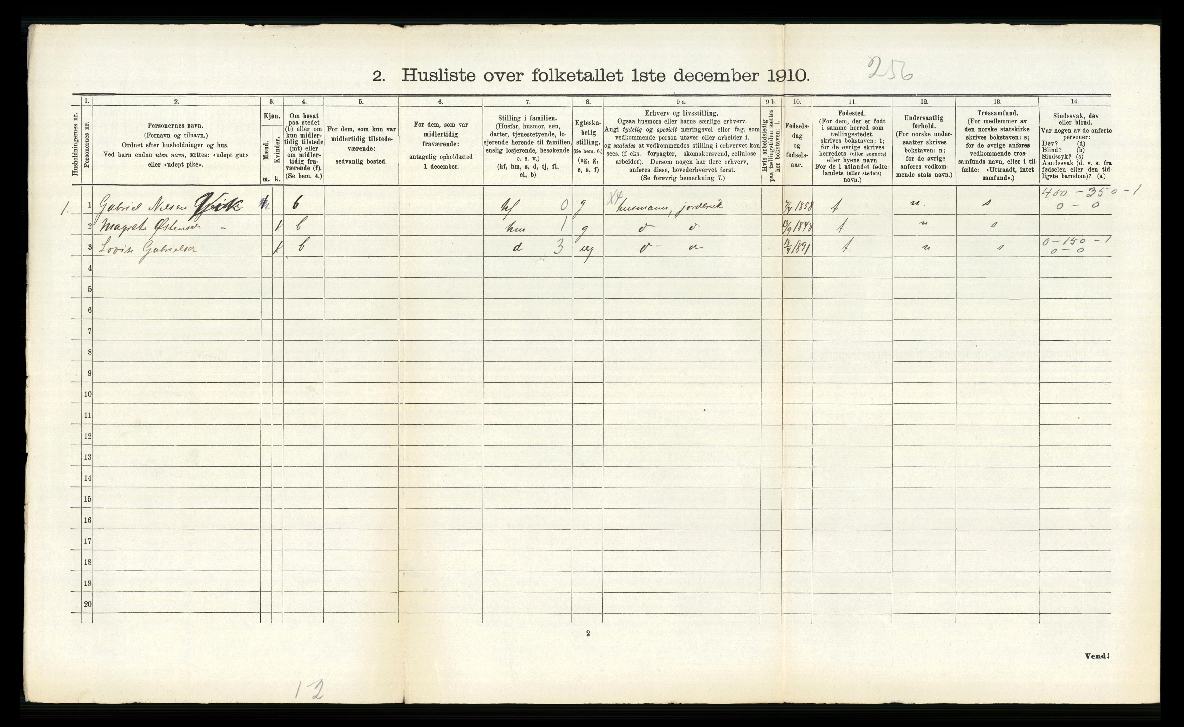 RA, 1910 census for Ytre Holmedal, 1910, p. 139