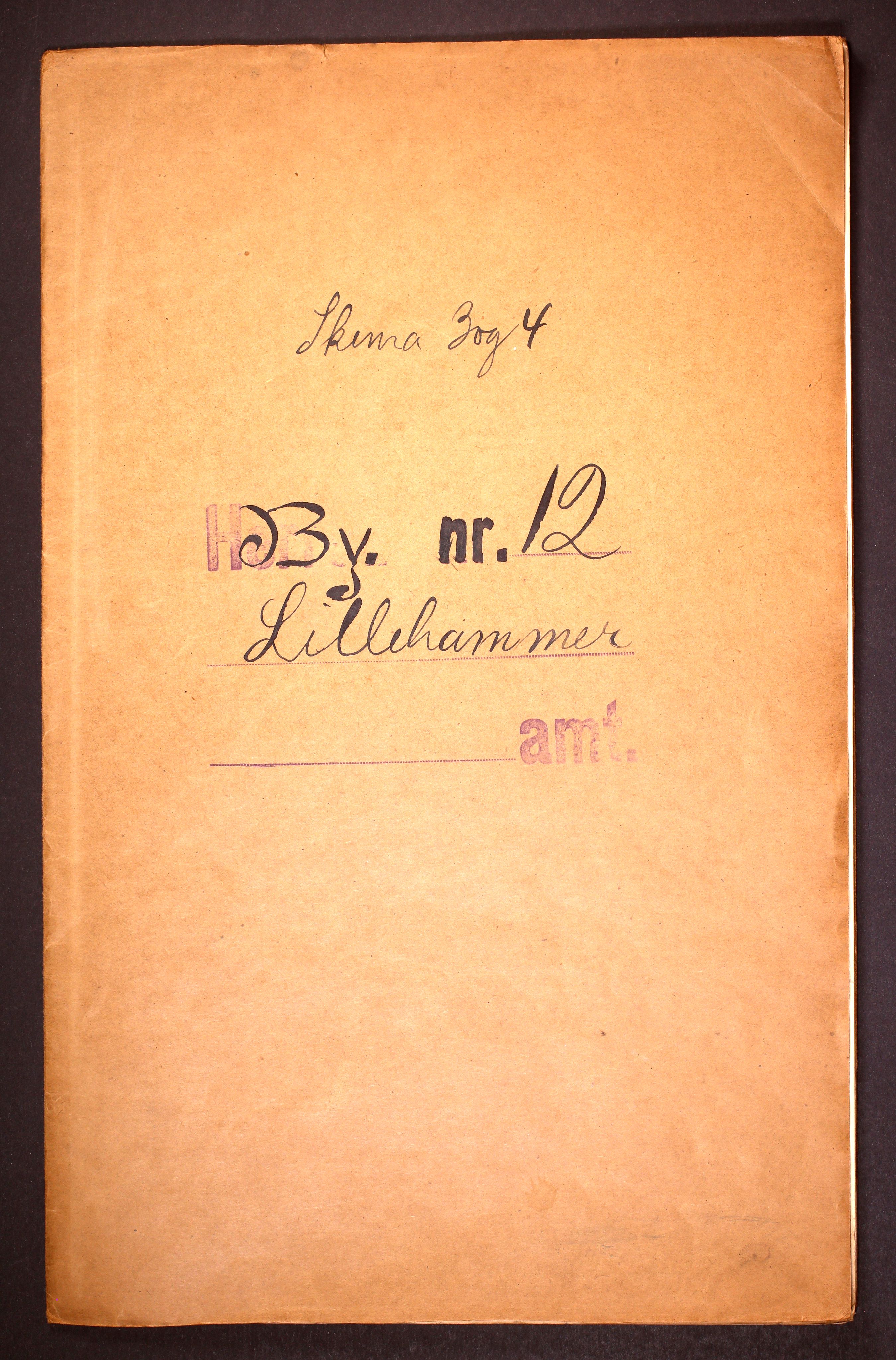 RA, 1910 census for Lillehammer, 1910, p. 1