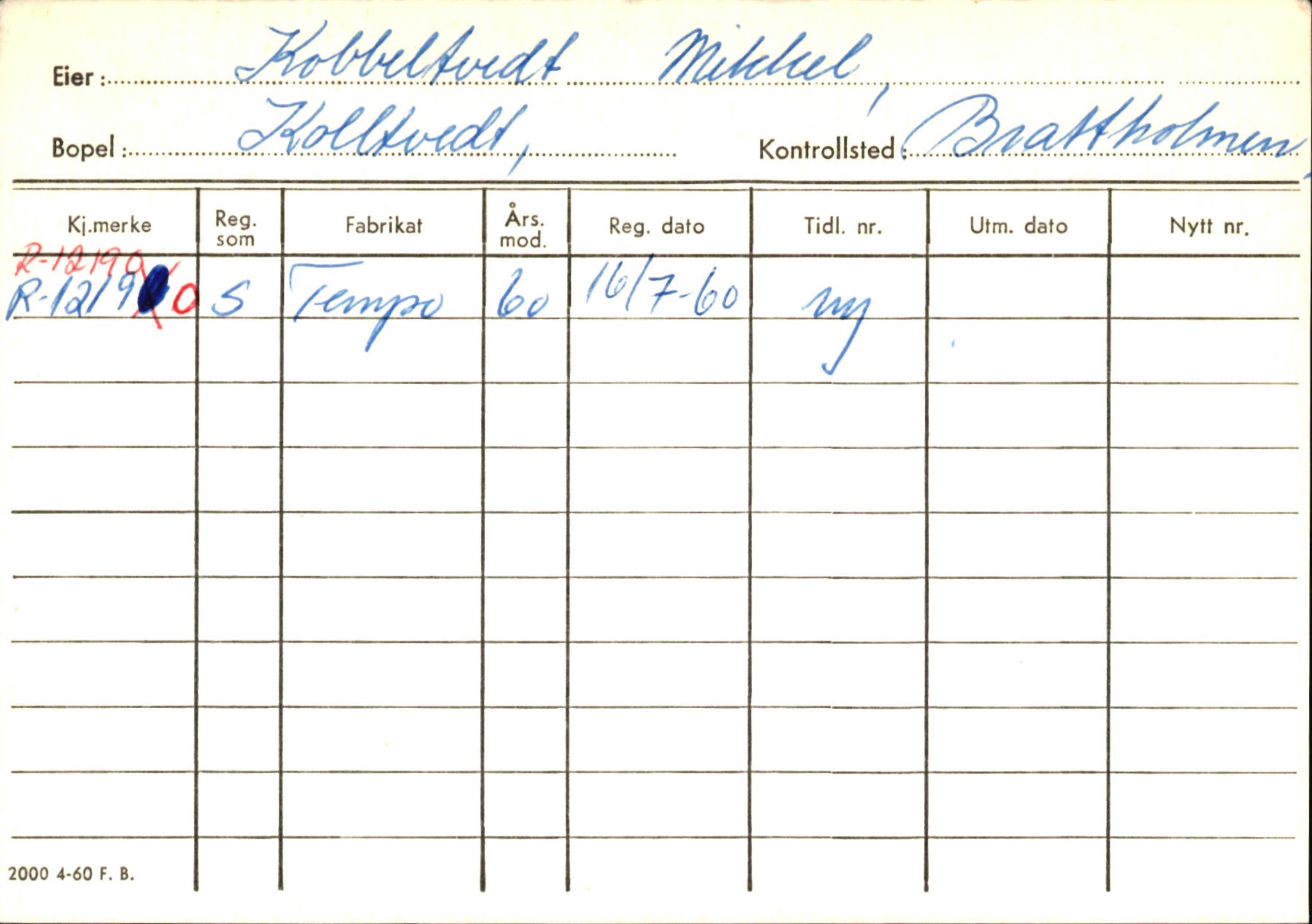 Statens vegvesen, Hordaland vegkontor, AV/SAB-A-5201/2/Ha/L0030: R-eierkort K, 1920-1971, p. 21