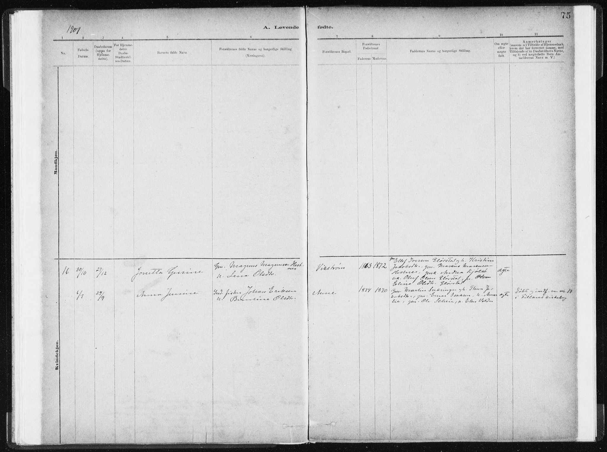 Ministerialprotokoller, klokkerbøker og fødselsregistre - Sør-Trøndelag, AV/SAT-A-1456/634/L0533: Parish register (official) no. 634A09, 1882-1901, p. 75