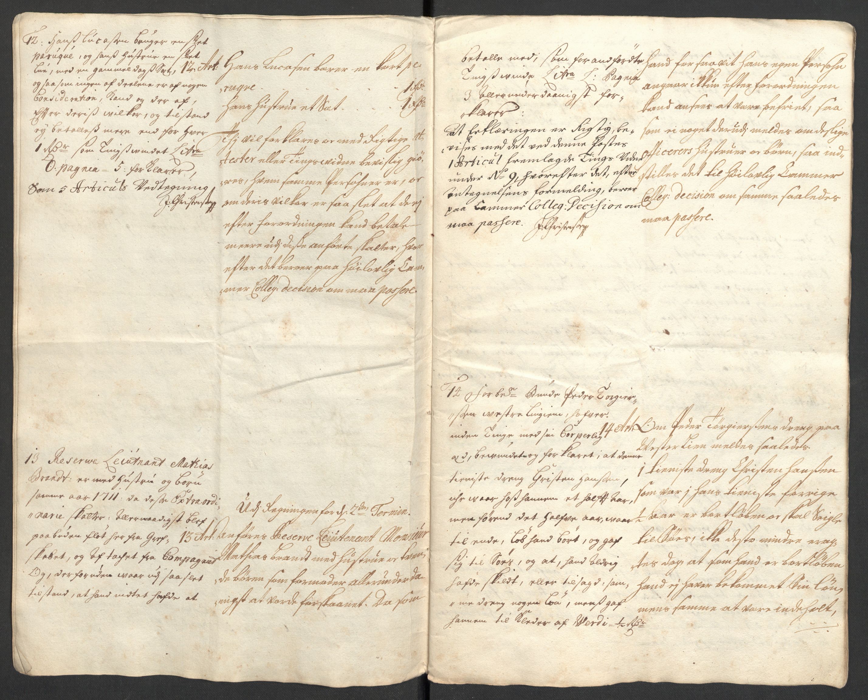 Rentekammeret inntil 1814, Reviderte regnskaper, Fogderegnskap, AV/RA-EA-4092/R33/L1983: Fogderegnskap Larvik grevskap, 1711, p. 246