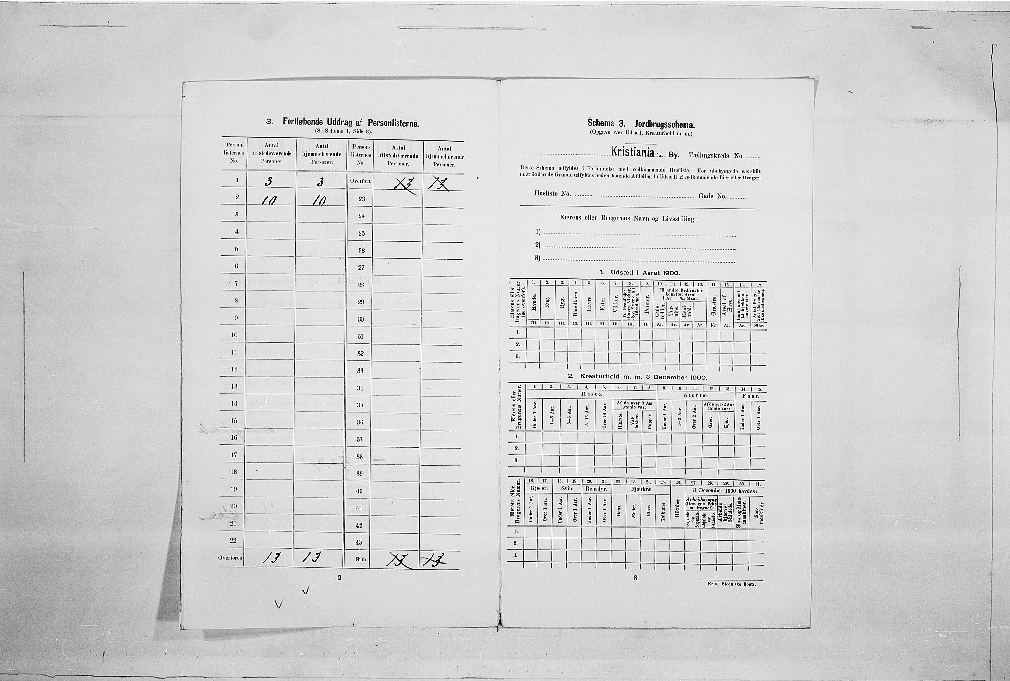 SAO, 1900 census for Kristiania, 1900, p. 107989