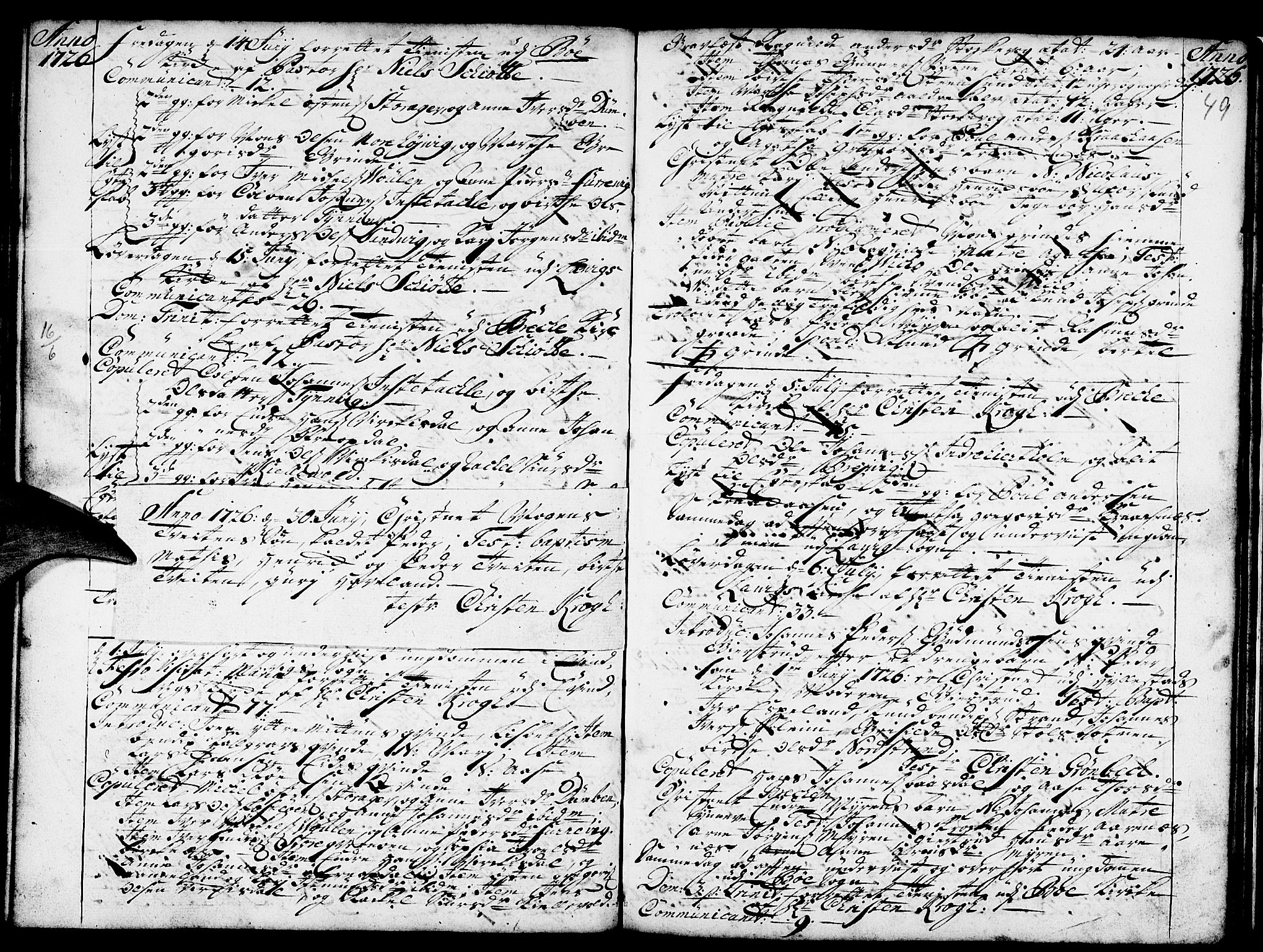 Gulen sokneprestembete, SAB/A-80201/H/Haa/Haaa/L0008: Parish register (official) no. A 8, 1723-1728, p. 49