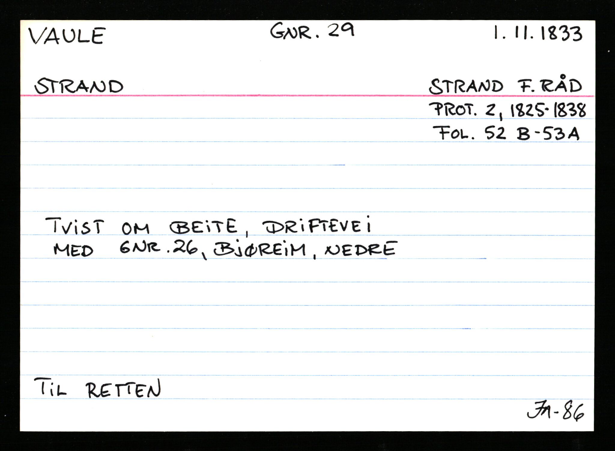 Statsarkivet i Stavanger, AV/SAST-A-101971/03/Y/Ym/L0065: Åstedskort sortert etter gårdsnavn: Vatland - Vervig, 1600-1950, p. 234