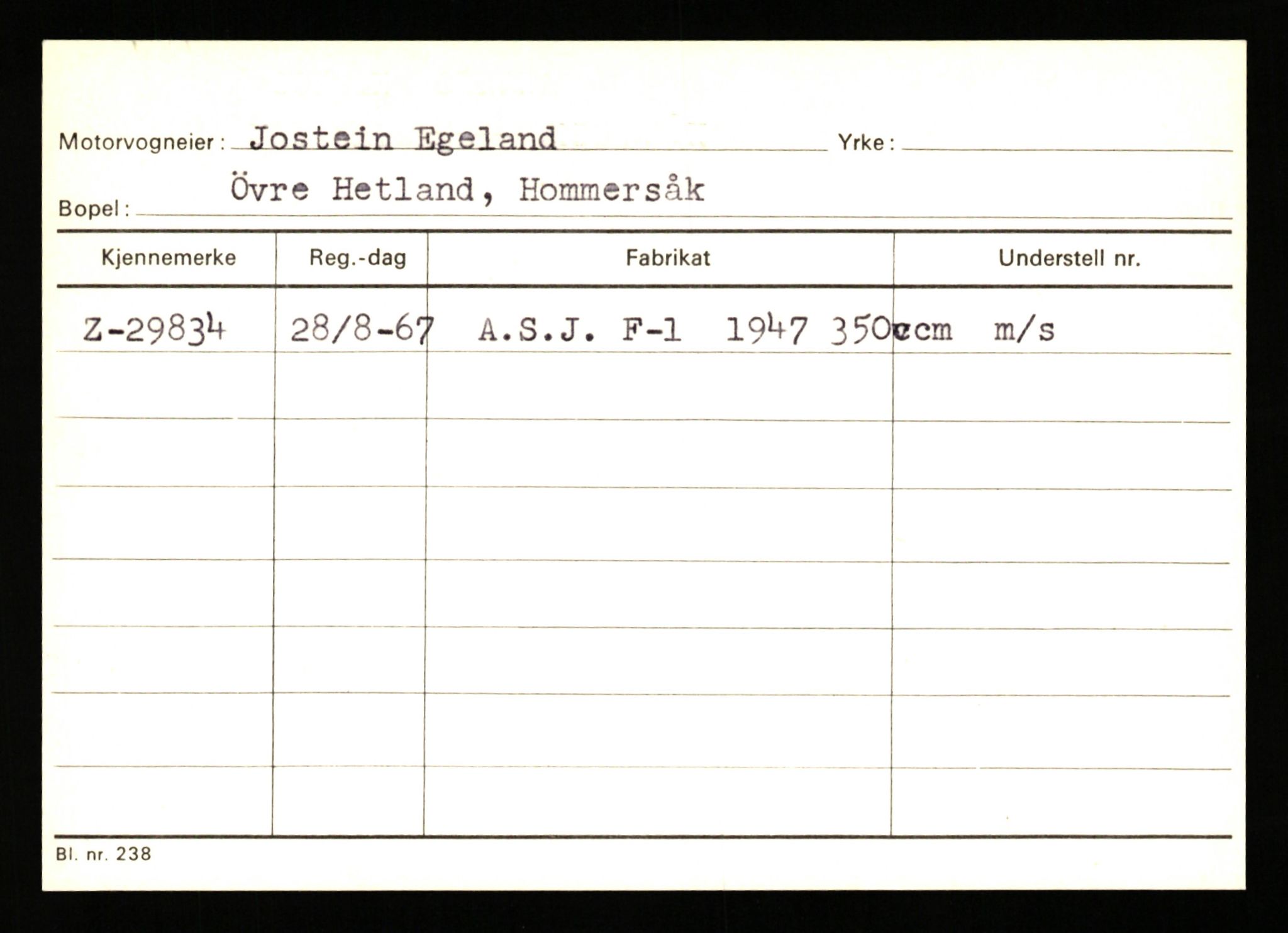 Stavanger trafikkstasjon, AV/SAST-A-101942/0/G/L0005: Registreringsnummer: 23000 - 34245, 1930-1971, p. 2111