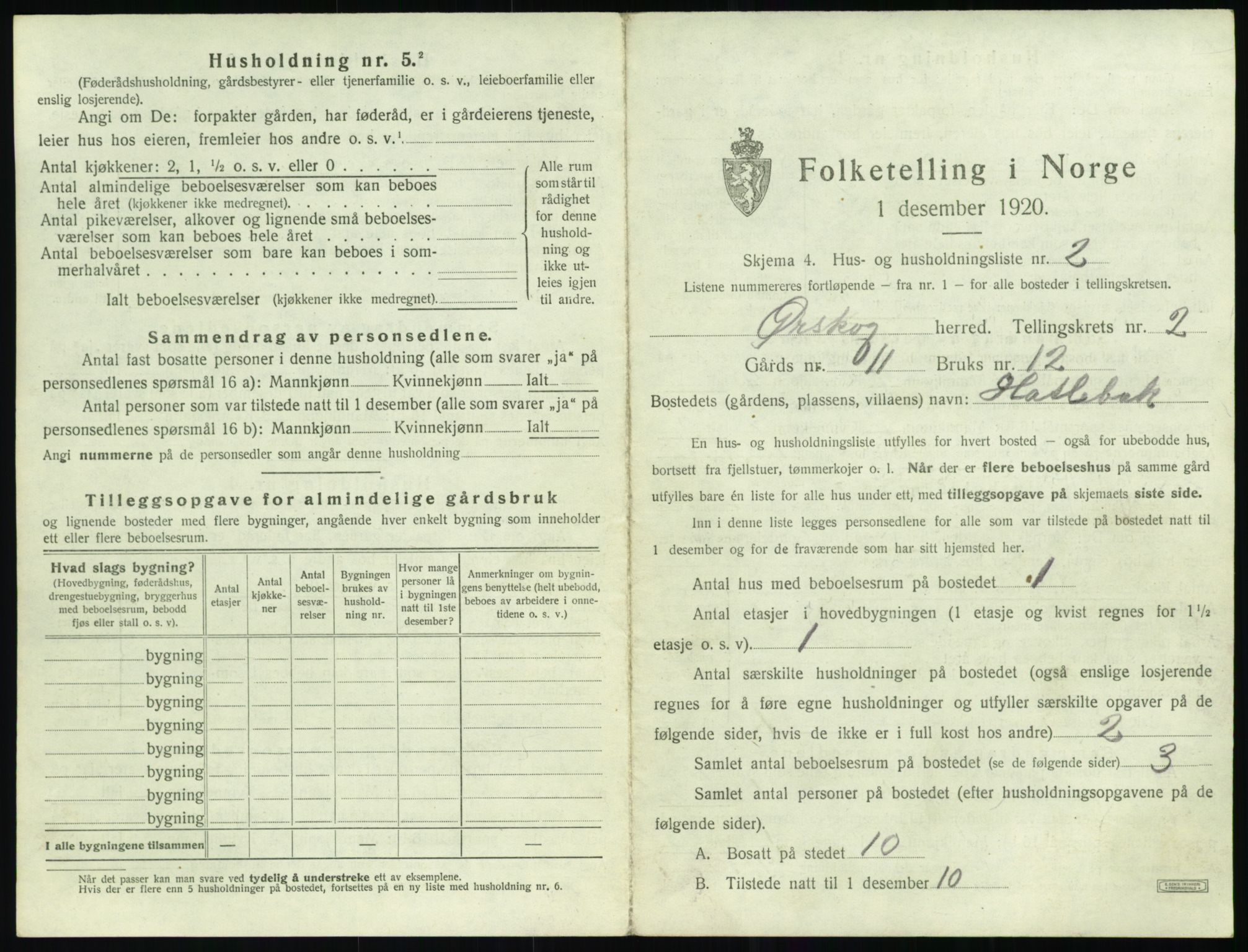 SAT, 1920 census for Ørskog, 1920, p. 128