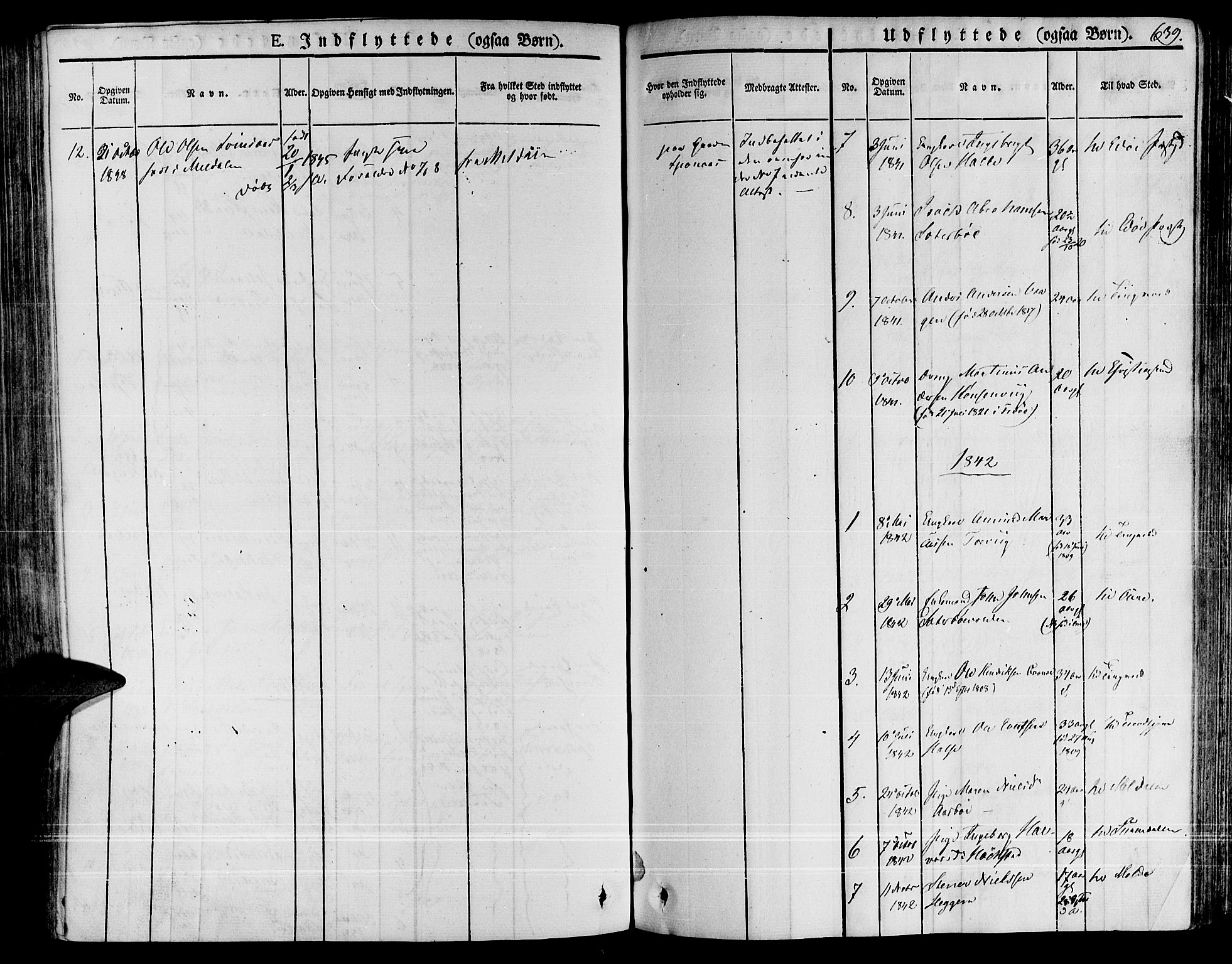 Ministerialprotokoller, klokkerbøker og fødselsregistre - Møre og Romsdal, SAT/A-1454/592/L1024: Parish register (official) no. 592A03 /1, 1831-1849, p. 639