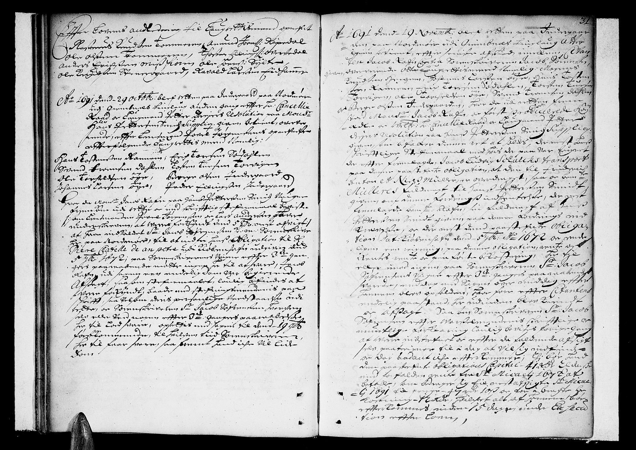Romsdal sorenskriveri, SAT/A-4149/1/1/1A/L0002: Tingbok, 1690-1693, p. 30b-31a