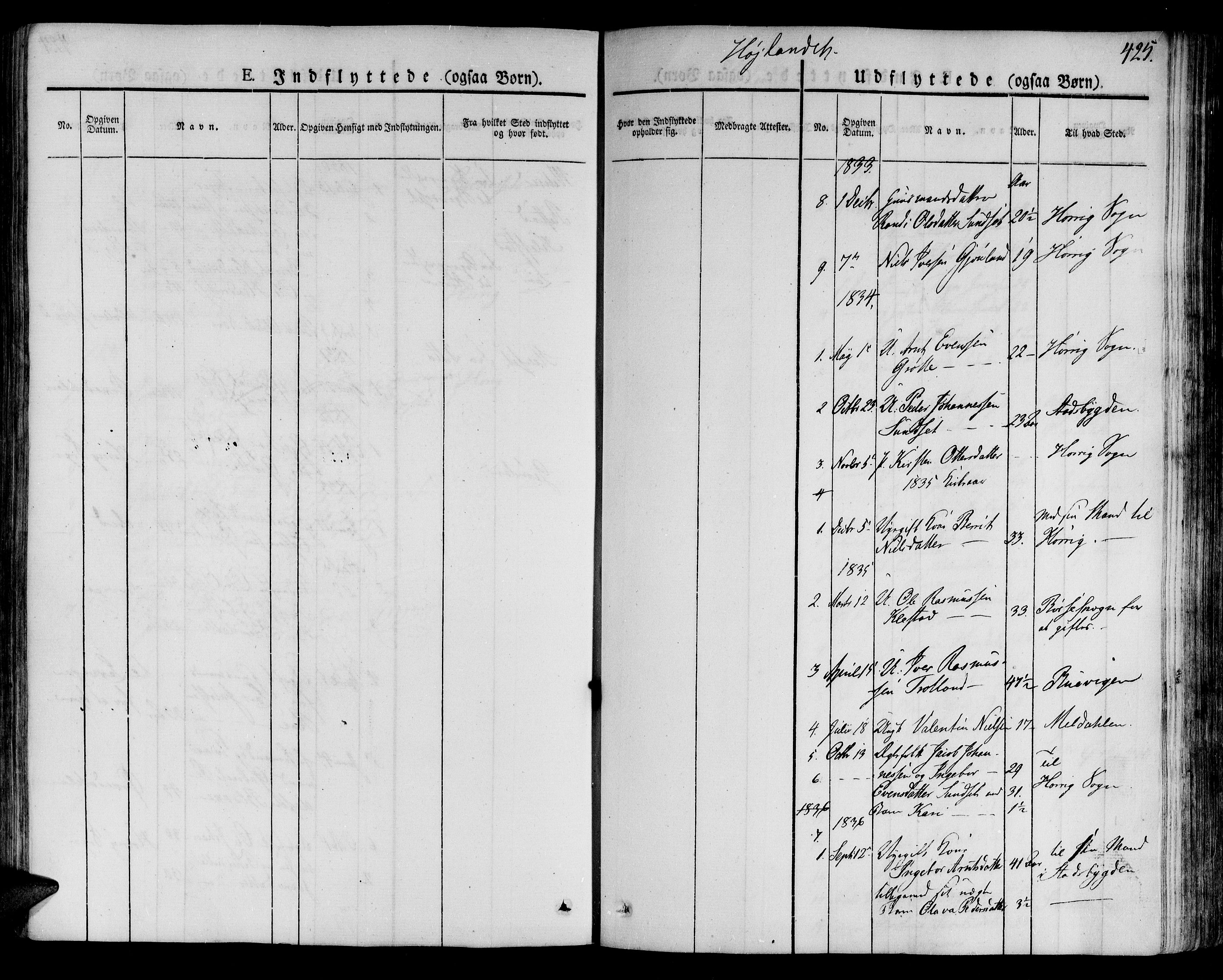 Ministerialprotokoller, klokkerbøker og fødselsregistre - Sør-Trøndelag, SAT/A-1456/691/L1073: Parish register (official) no. 691A05 /4, 1826-1841, p. 425