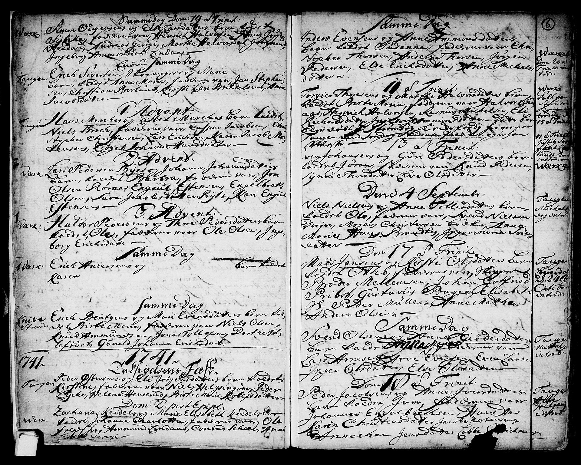 Strømsø kirkebøker, AV/SAKO-A-246/F/Fb/L0002: Parish register (official) no. II 2, 1739-1814, p. 6