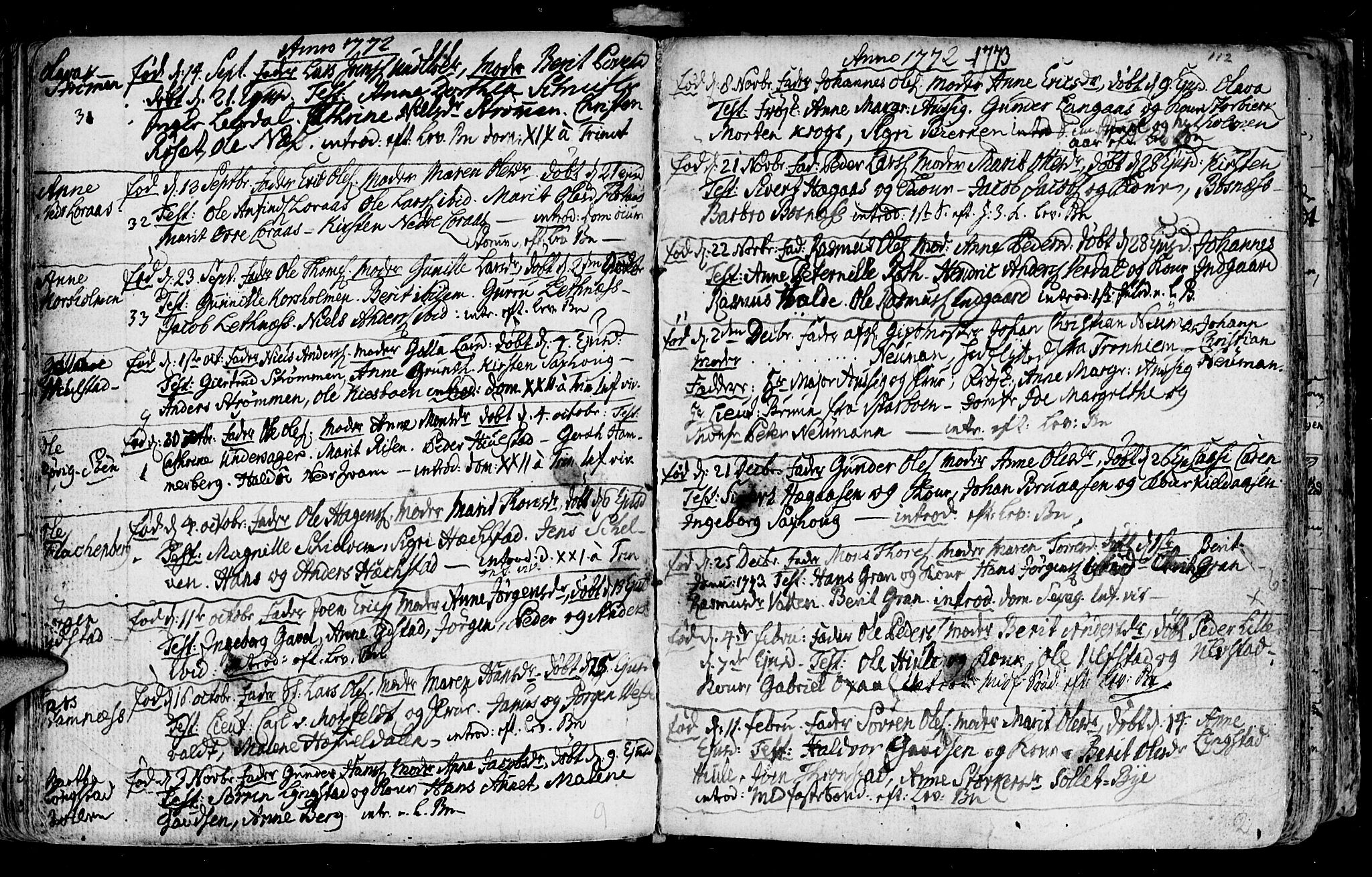 Ministerialprotokoller, klokkerbøker og fødselsregistre - Nord-Trøndelag, SAT/A-1458/730/L0273: Parish register (official) no. 730A02, 1762-1802, p. 112