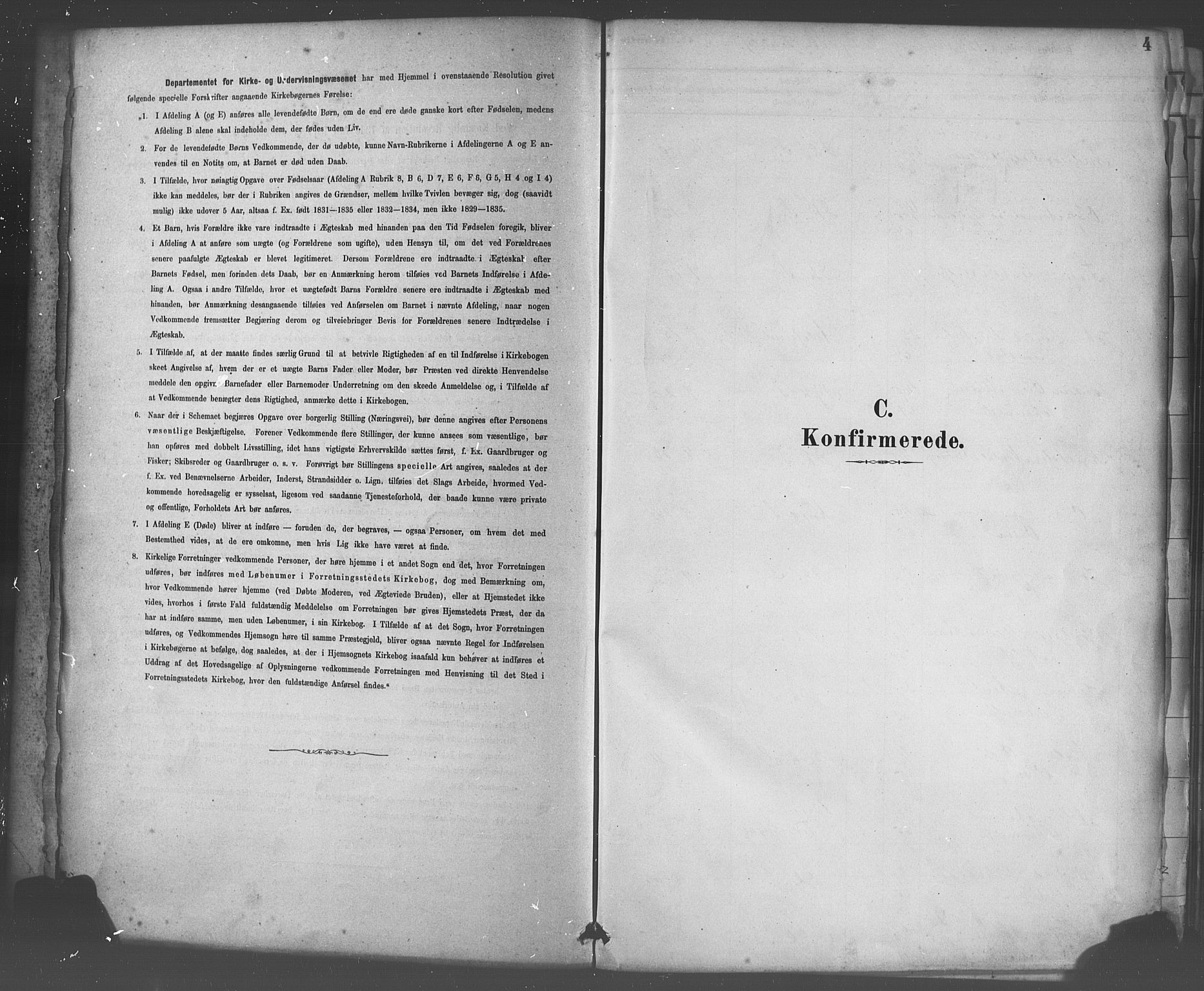 Domkirken sokneprestembete, SAB/A-74801/H/Haa/L0030: Parish register (official) no. C 5, 1880-1898, p. 4