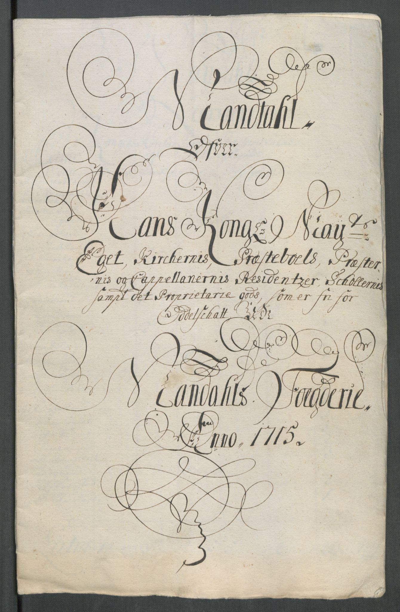 Rentekammeret inntil 1814, Reviderte regnskaper, Fogderegnskap, RA/EA-4092/R43/L2559: Fogderegnskap Lista og Mandal, 1715, p. 270
