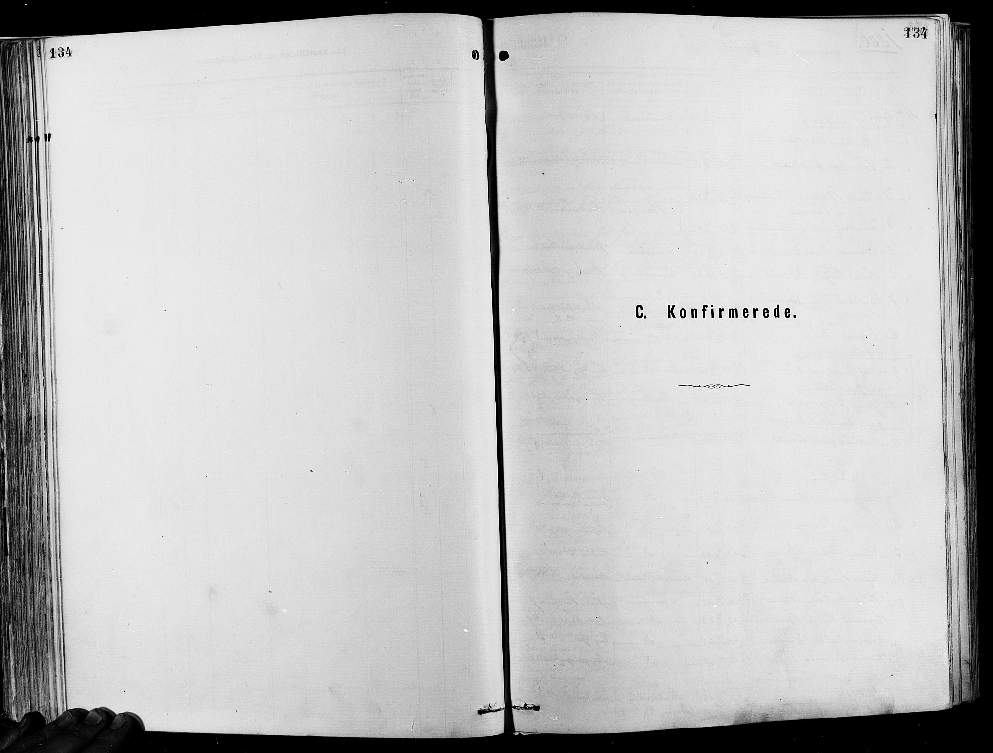 Garnisonsmenigheten Kirkebøker, AV/SAO-A-10846/F/Fa/L0012: Parish register (official) no. 12, 1880-1893, p. 134