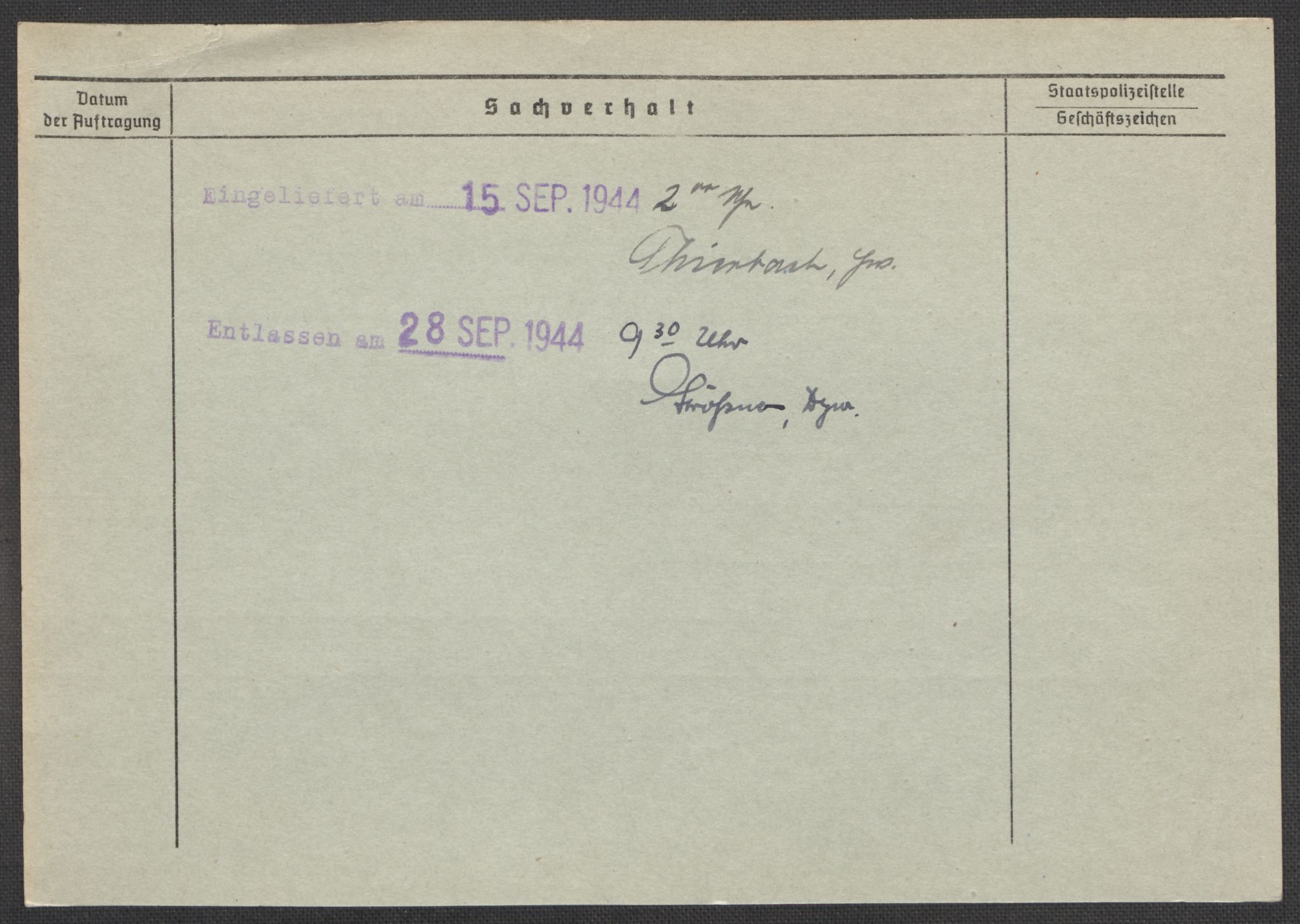 Befehlshaber der Sicherheitspolizei und des SD, AV/RA-RAFA-5969/E/Ea/Eaa/L0005: Register over norske fanger i Møllergata 19: Hø-Kj, 1940-1945, p. 1330