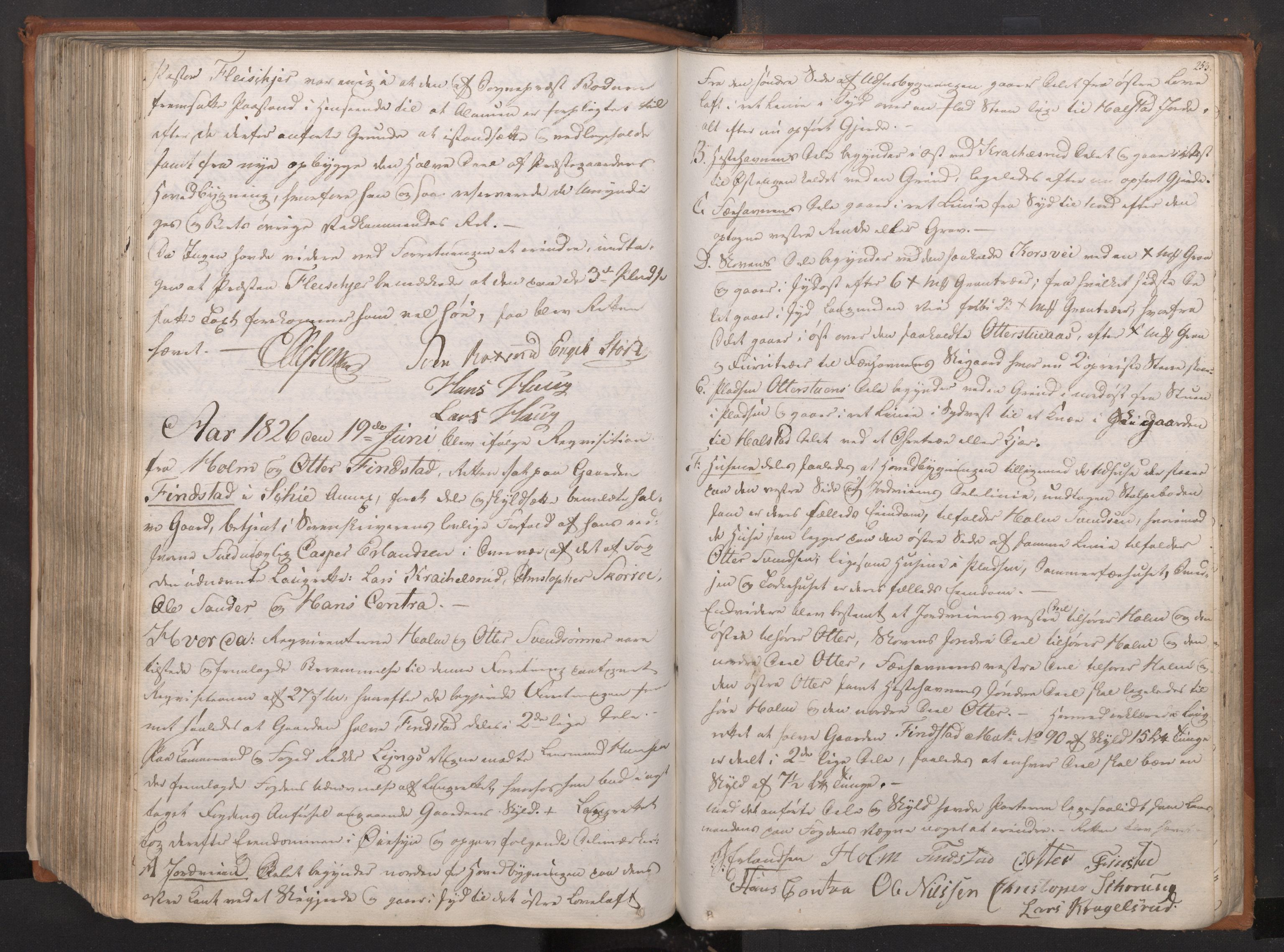 Follo sorenskriveri, AV/SAO-A-10274/F/Fc/Fca/L0004: Ekstrarettsprotokoll, 1823-1826, p. 252b-253a