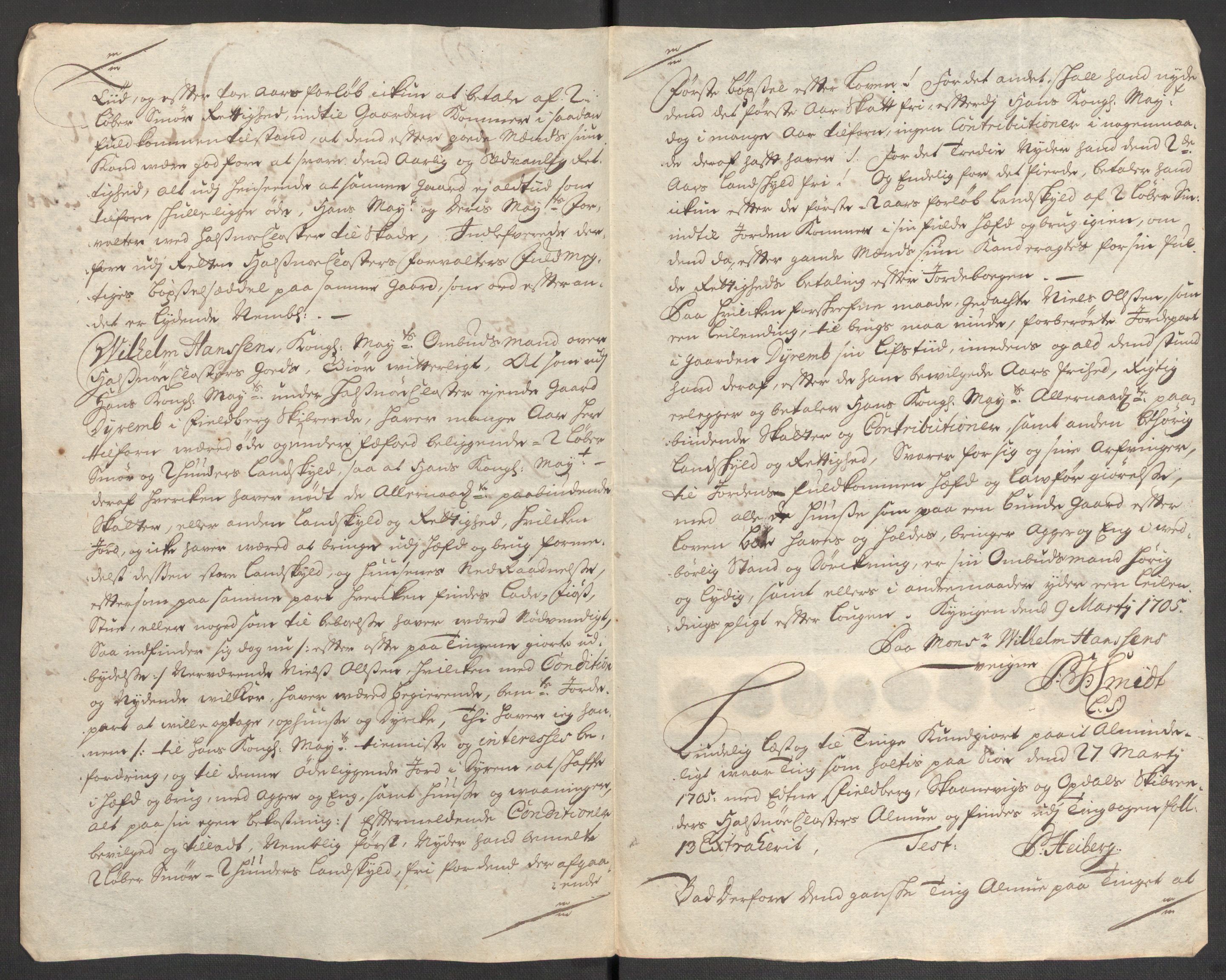 Rentekammeret inntil 1814, Reviderte regnskaper, Fogderegnskap, AV/RA-EA-4092/R48/L2983: Fogderegnskap Sunnhordland og Hardanger, 1705, p. 214