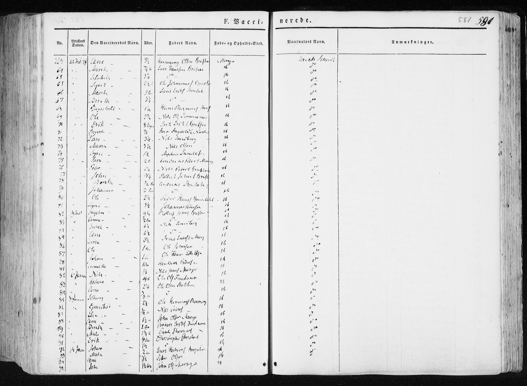 Ministerialprotokoller, klokkerbøker og fødselsregistre - Nord-Trøndelag, SAT/A-1458/709/L0074: Parish register (official) no. 709A14, 1845-1858, p. 581