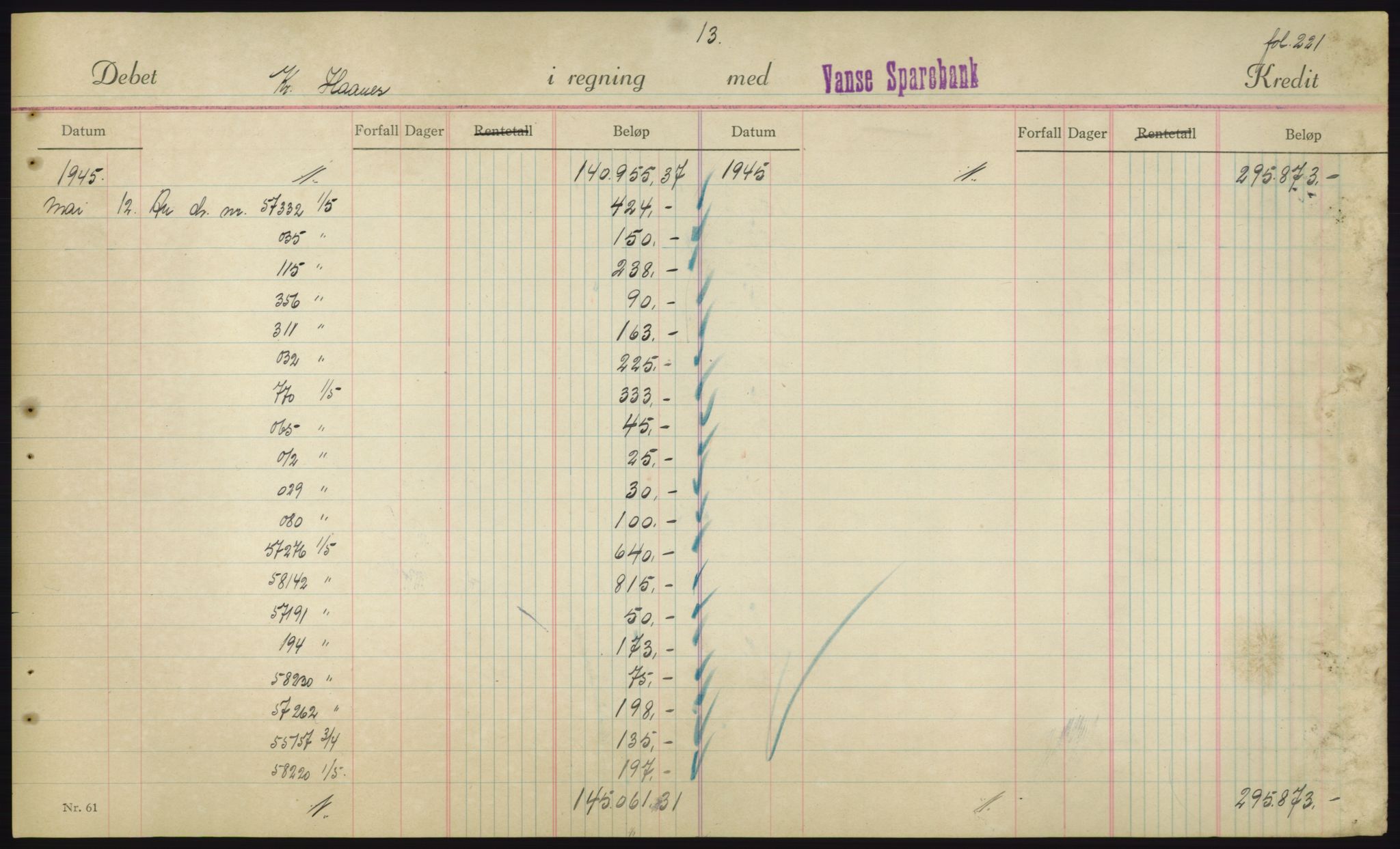 Forsvarsdepartementet, 10. kontor / Oppgjørskontoret, AV/RA-RAFA-1225/D/Db/L0180: Lista oppgjørskontor, 1942-1952, p. 1935