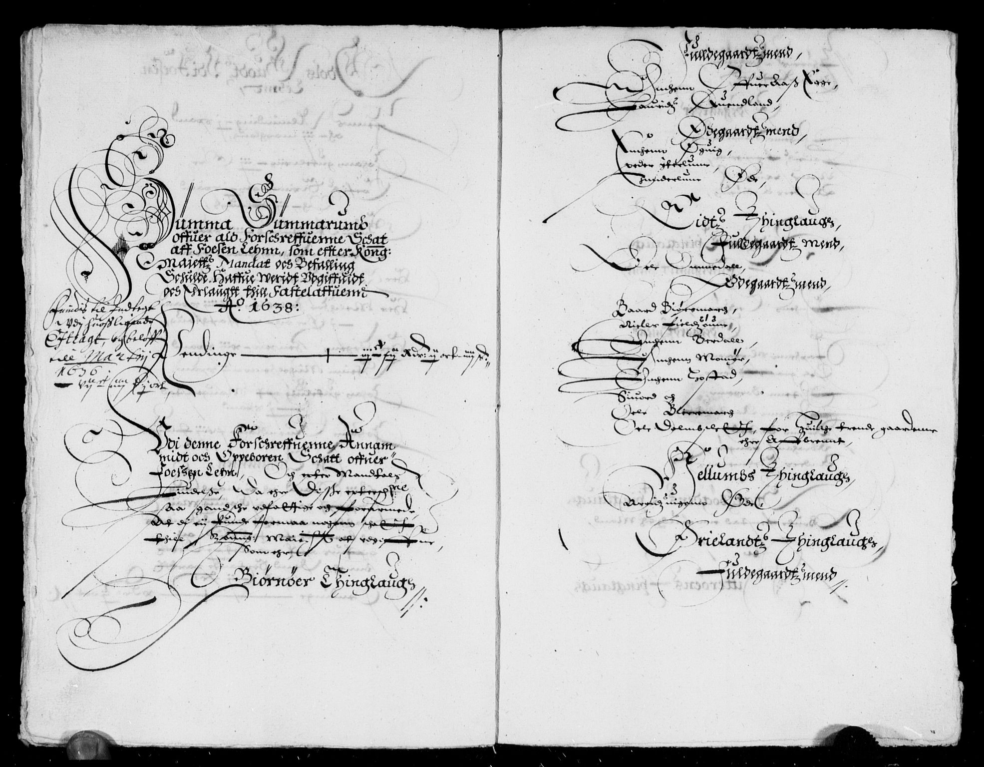 Rentekammeret inntil 1814, Reviderte regnskaper, Lensregnskaper, AV/RA-EA-5023/R/Rb/Rbw/L0061: Trondheim len, 1637-1638